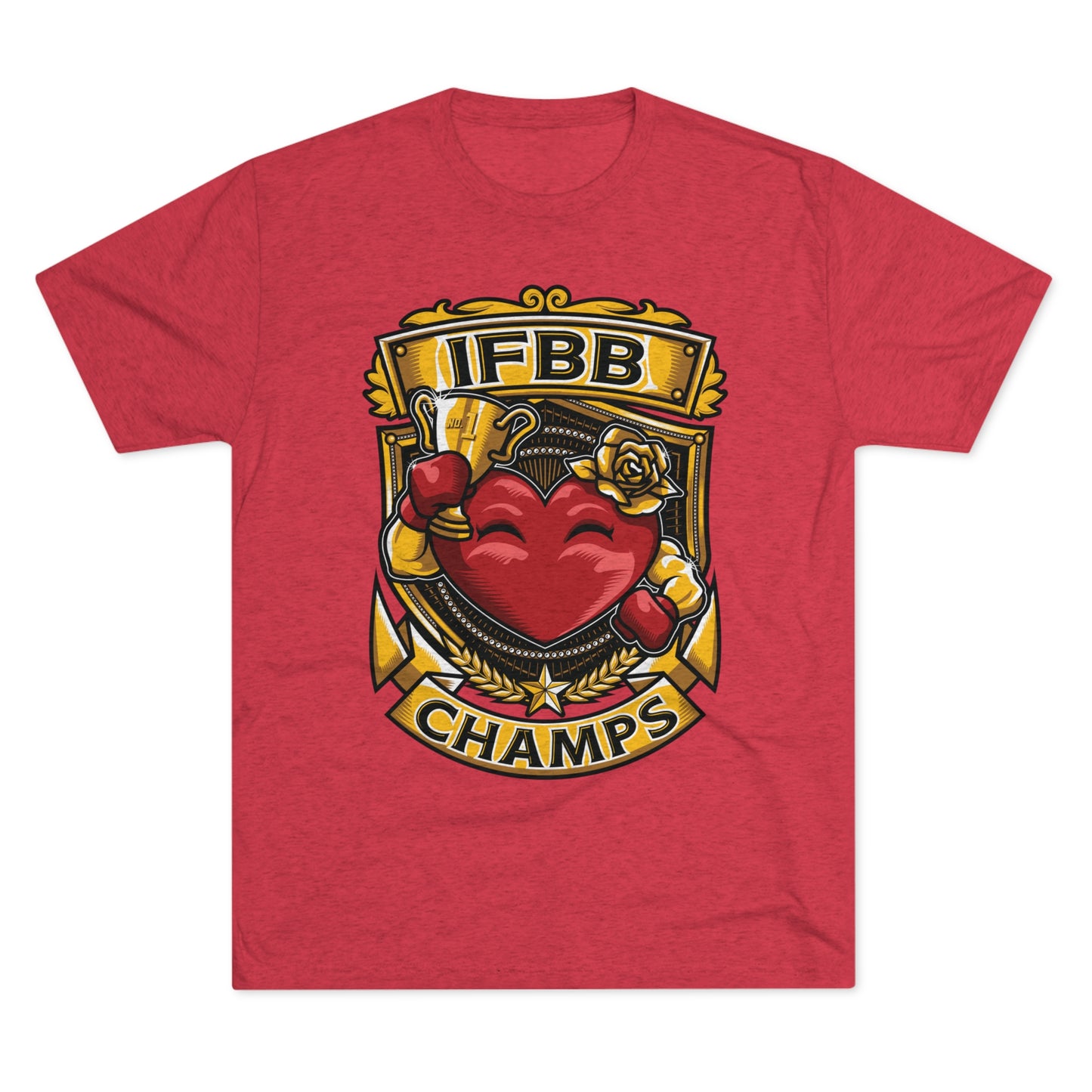 IFBB CHAMPS - PREMIUM SOFT - Unisex Tri-Blend Crew Tee (Next Level 6010)