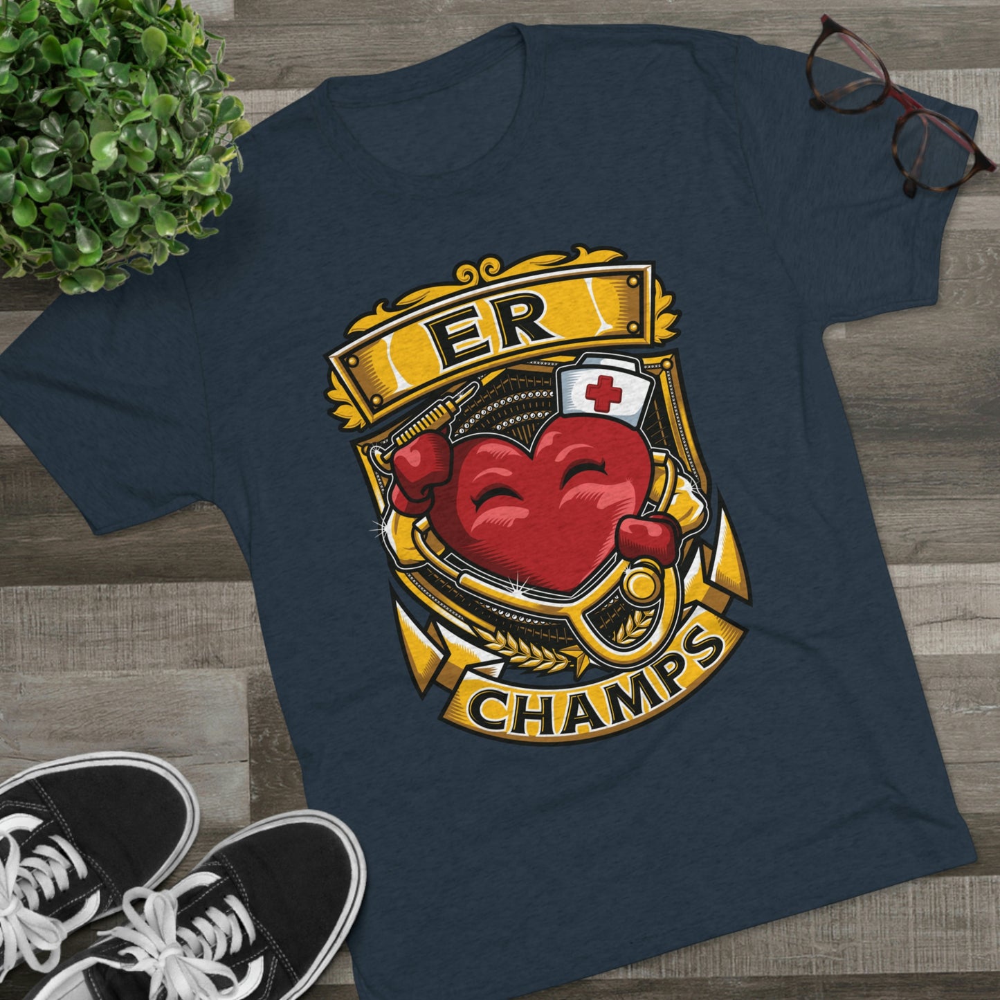 ER CHAMPS - PREMIUM SOFT - Unisex Tri-Blend Crew Tee (Next Level 6010)