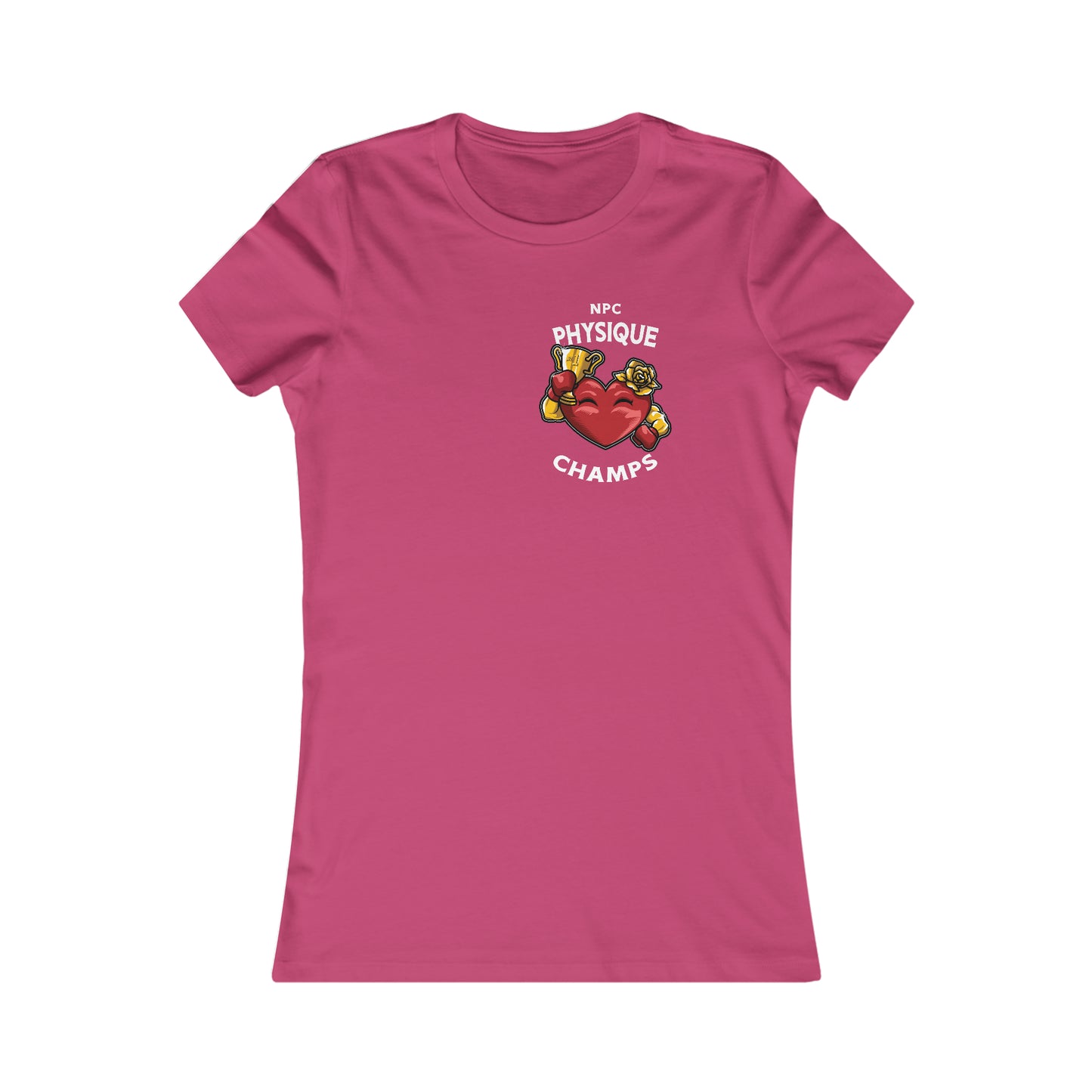 NPC PHYSIQUE CHAMPS (Small Front Logo) - Women's Favorite Tee (Bella+Canvas)