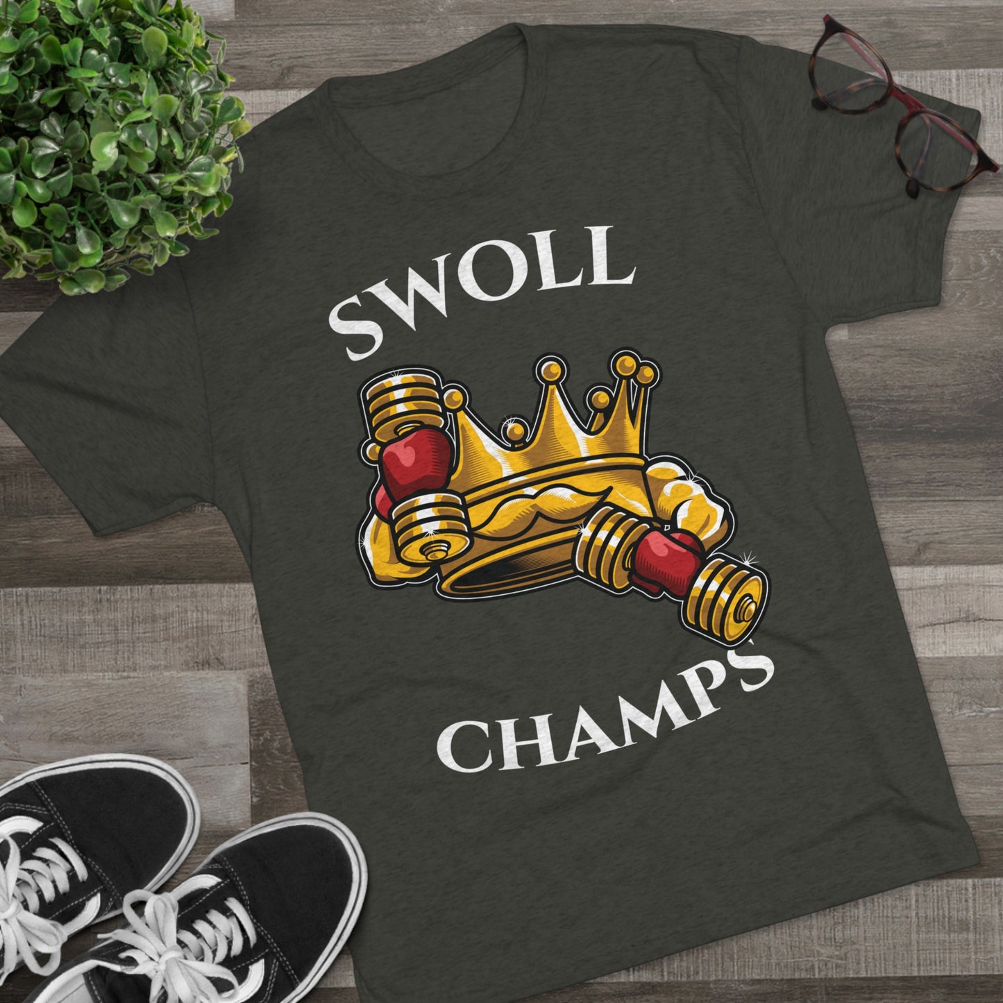 SWOLL CHAMPS - PREMIUM SOFT - Unisex Tri-Blend Crew Tee (Next Level 6010)