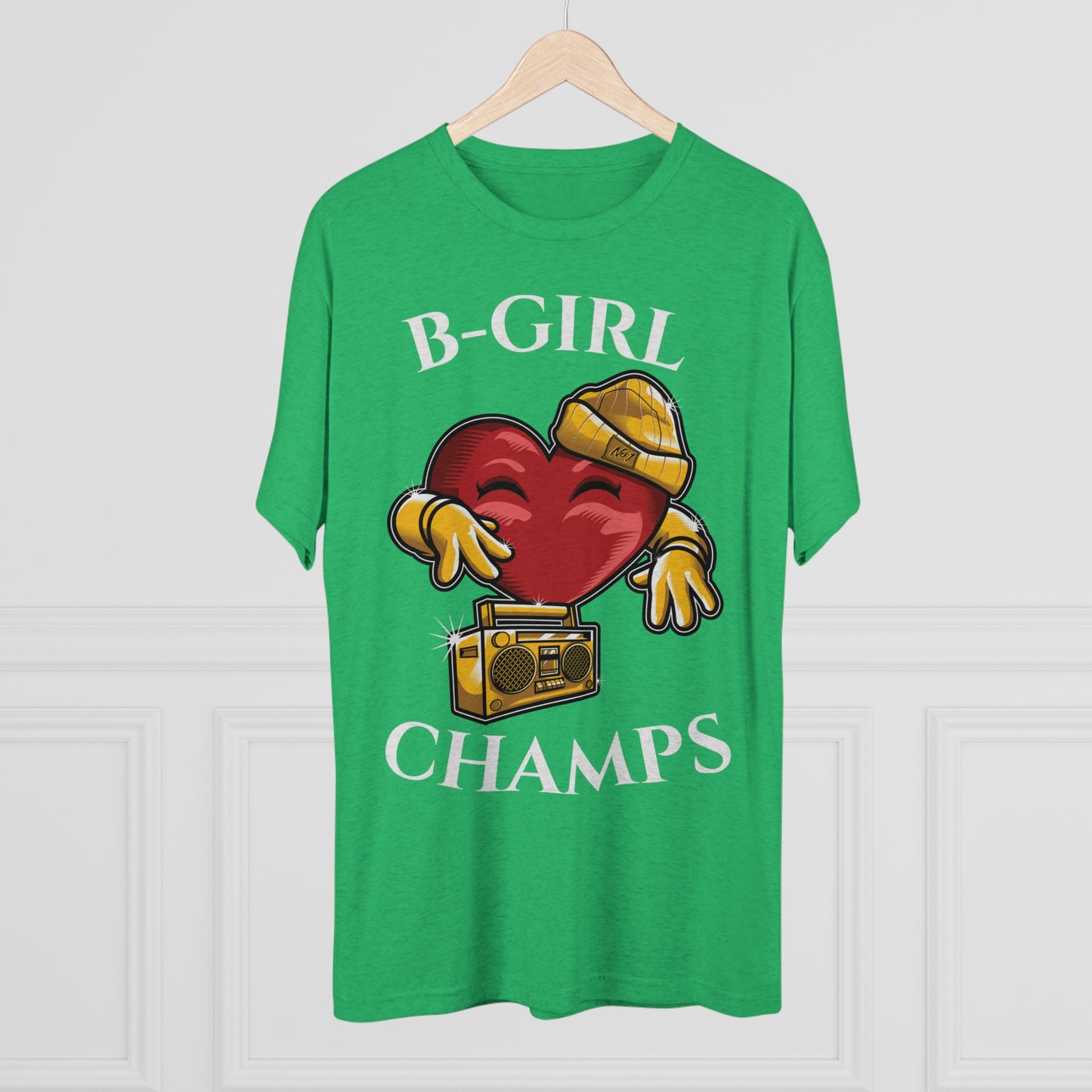 B-GIRL CHAMPS (No Crest) - PREMIUM SOFT - Unisex Tri-Blend Crew Tee (Next Level 6010)
