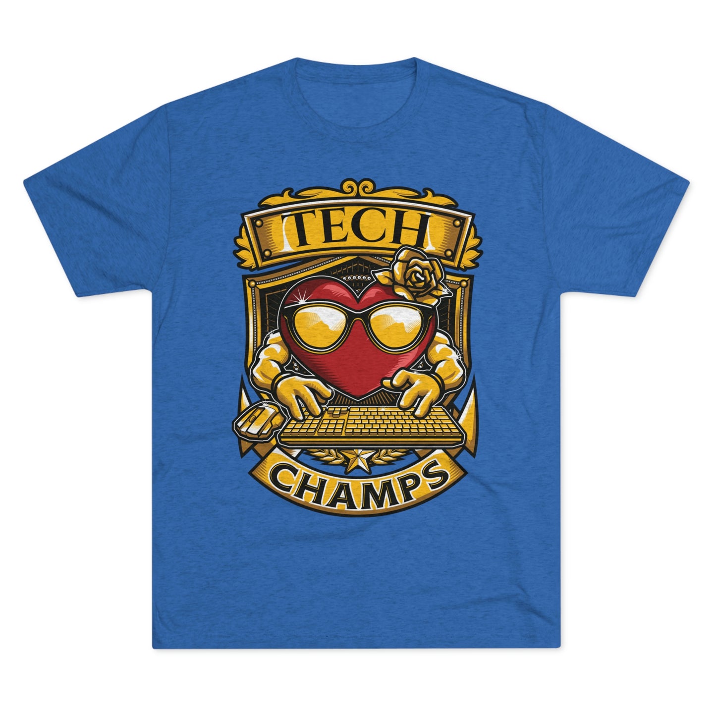 TECH CHAMPS - PREMIUM SOFT - Unisex Tri-Blend Crew Tee (Next Level 6010)