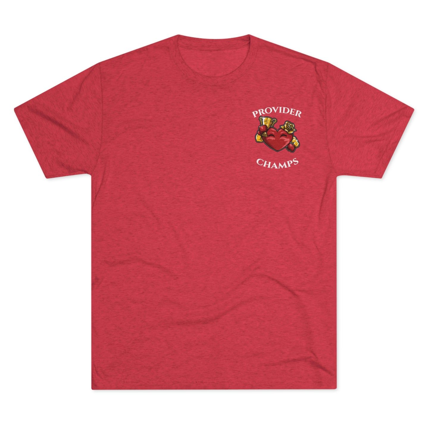 PROVIDER CHAMPS (Alternate Small Logo) - PREMIUM SOFT - Unisex Tri-Blend Crew Tee (Next Level 6010)