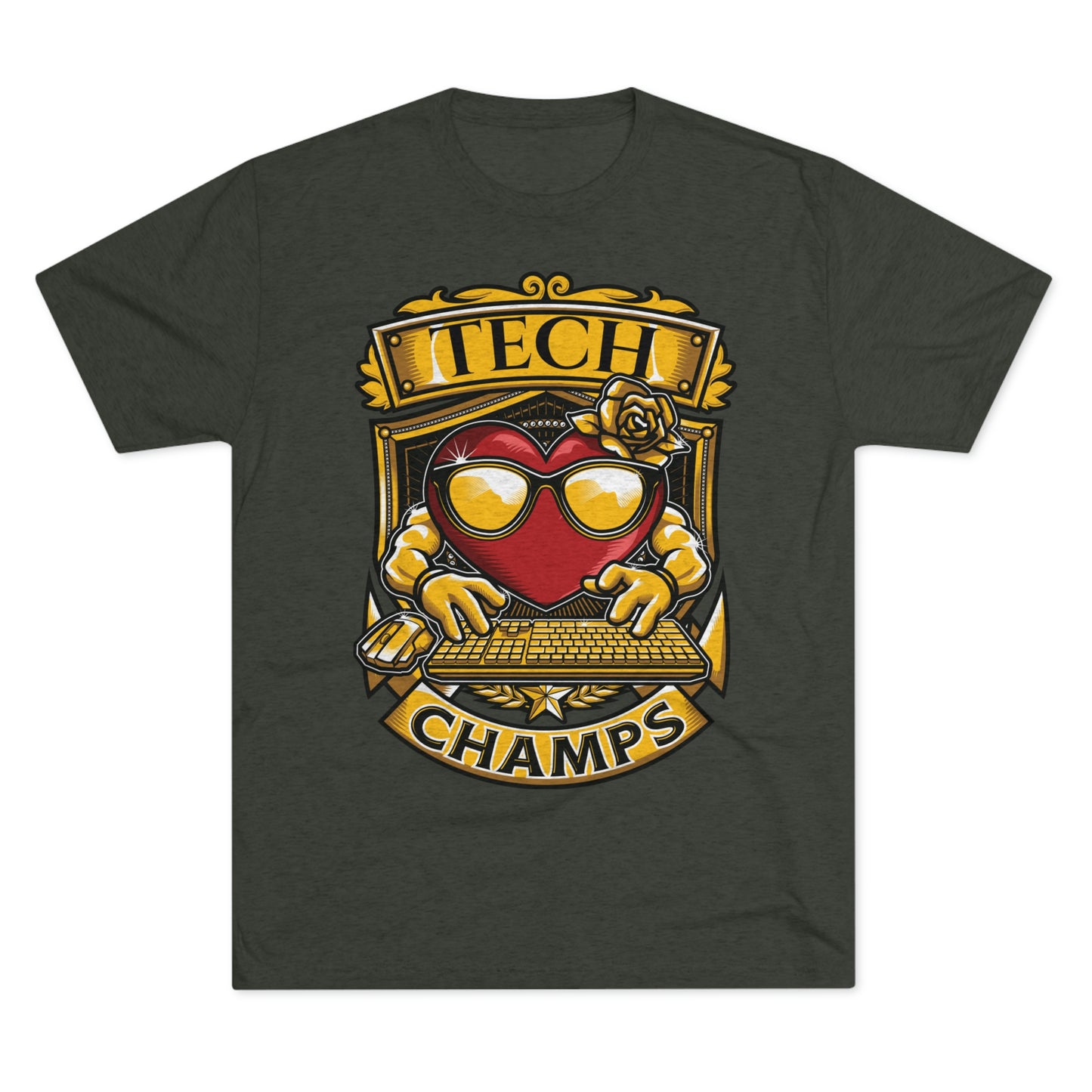 TECH CHAMPS - PREMIUM SOFT - Unisex Tri-Blend Crew Tee (Next Level 6010)
