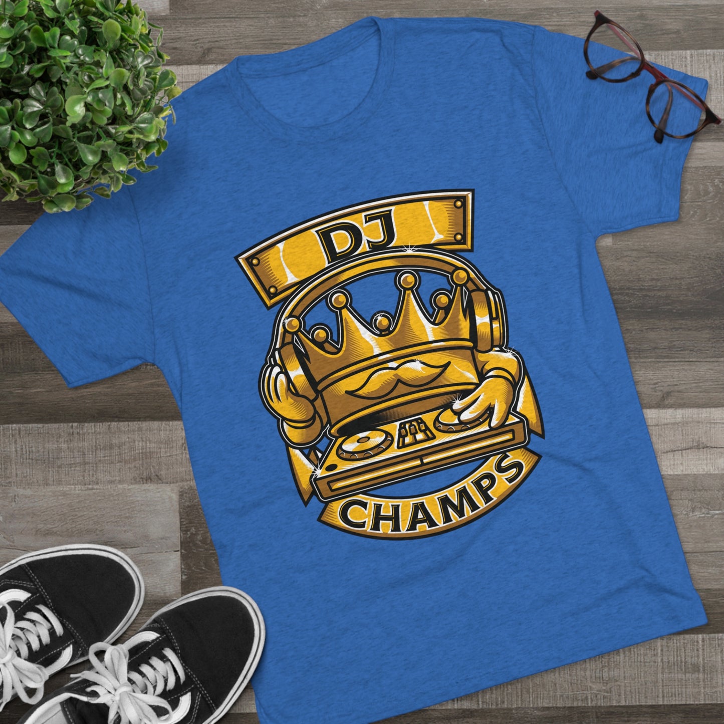 DJ CHAMPS - PREMIUM SOFT - Unisex Tri-Blend Crew Tee (Next Level 6010)