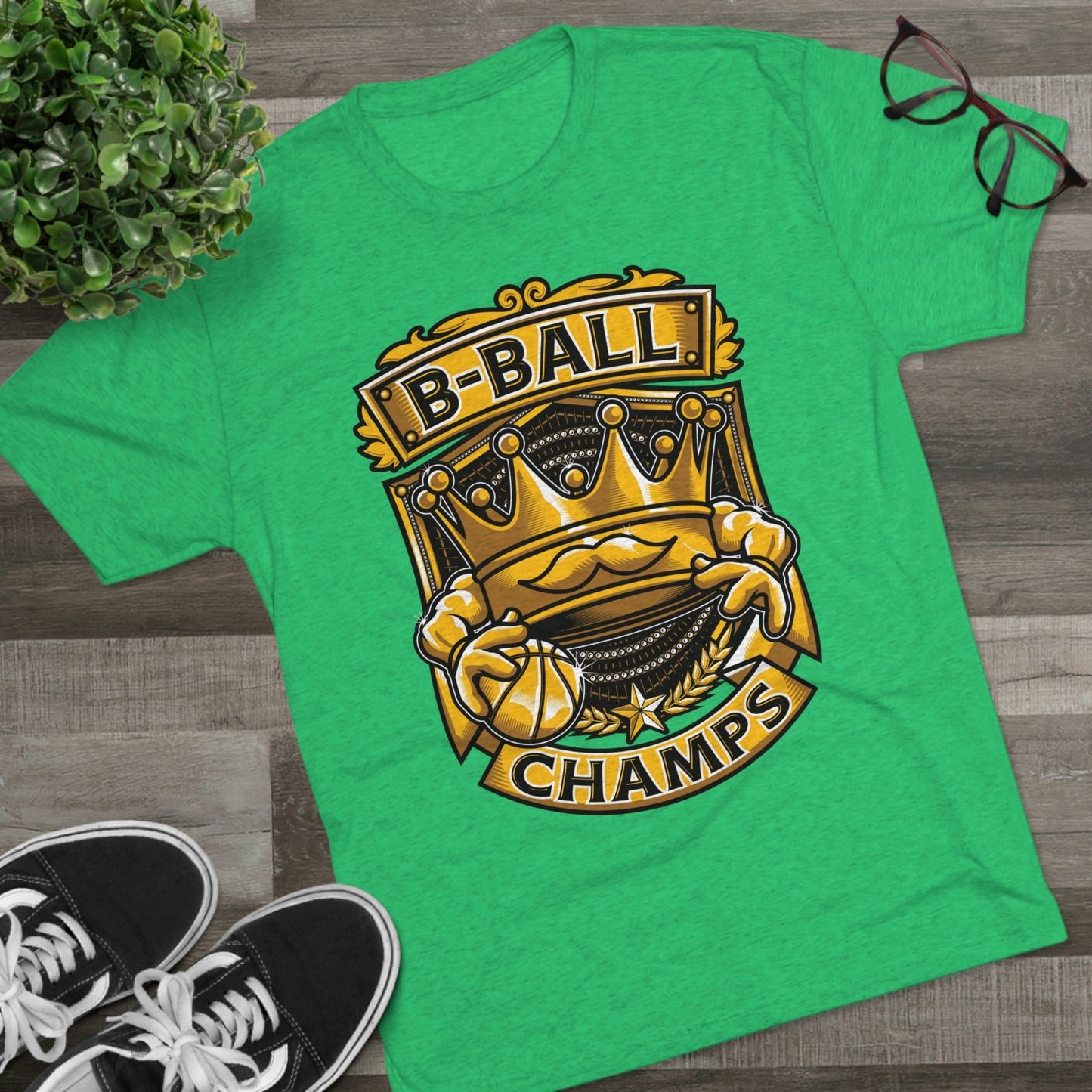 B-BALL CHAMPS - PREMIUM SOFT - Unisex Tri-Blend Crew Tee (Next Level 6010)
