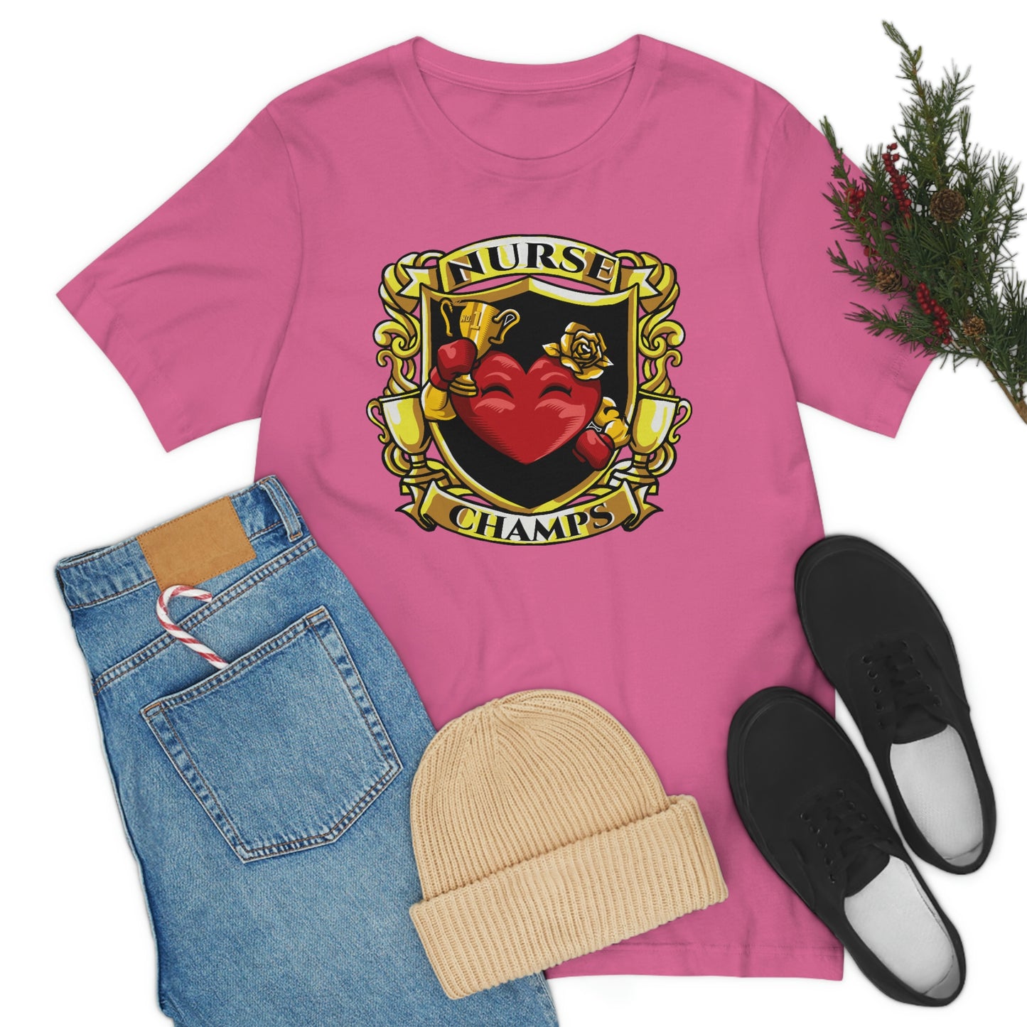 Nurse Champs! - Unisex Jersey Short Sleeve Tee (Bella+Canvas)