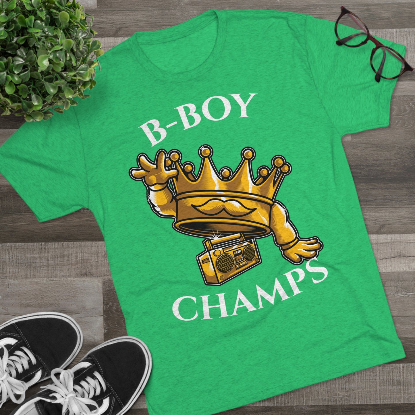 B-BOY CHAMPS (No Crest) - PREMIUM SOFT - Unisex Tri-Blend Crew Tee (Next Level 6010)