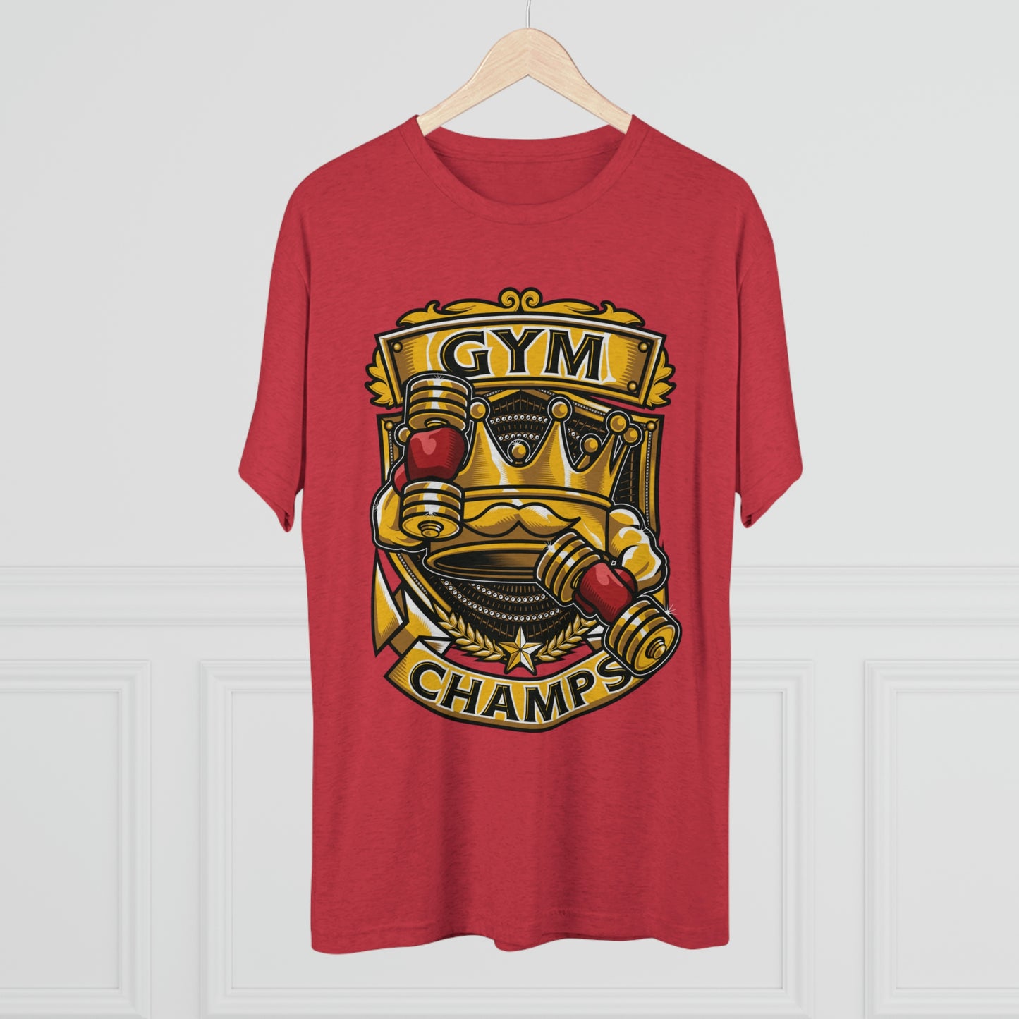 GYM CHAMPS - PREMIUM SOFT - Unisex Tri-Blend Crew Tee (Next Level 6010)