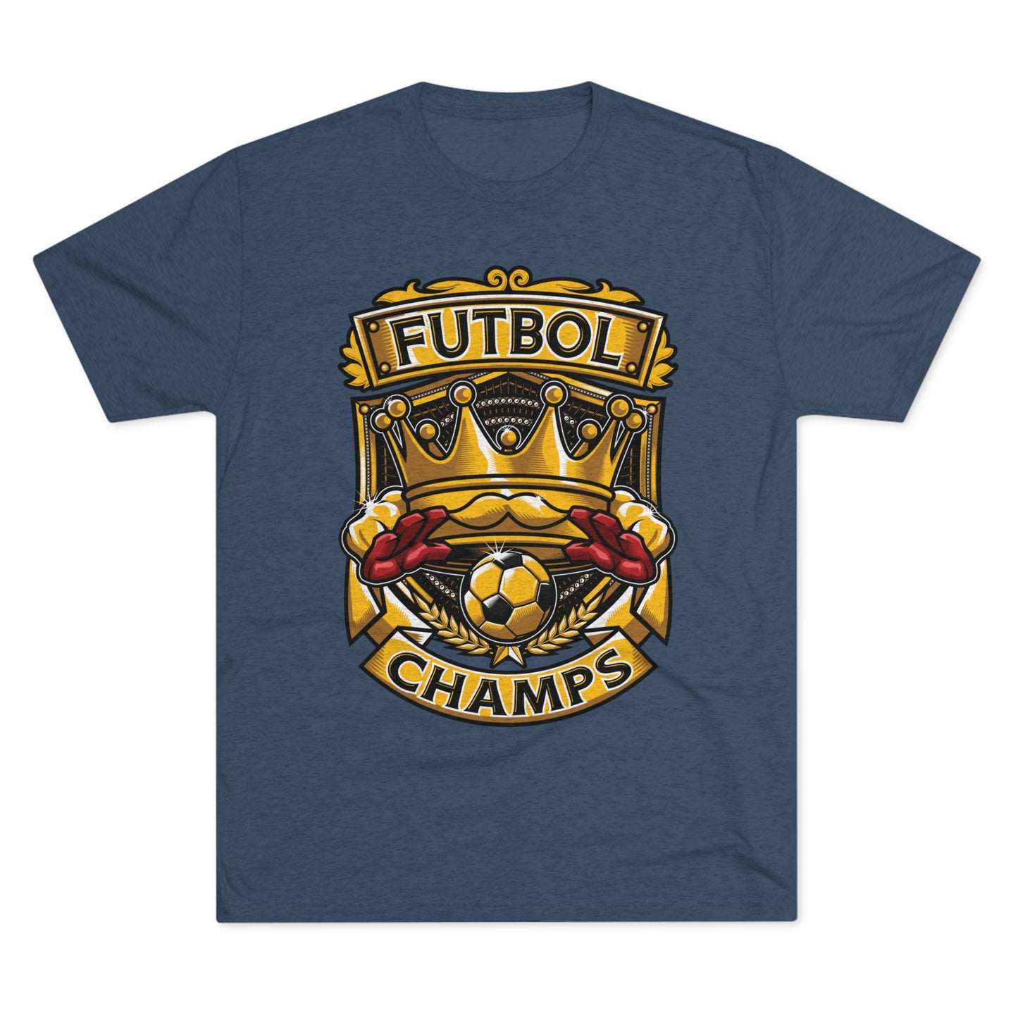 FUTBOL CHAMPS - PREMIUM SOFT - Unisex Tri-Blend Crew Tee (Next Level 6010)