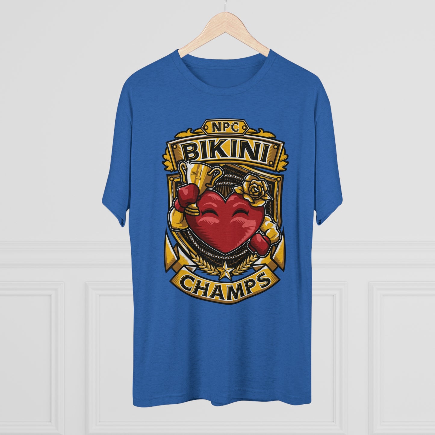 NPC BIKINI CHAMPS - PREMIUM SOFT - Unisex Tri-Blend Crew Tee (Next Level 6010)
