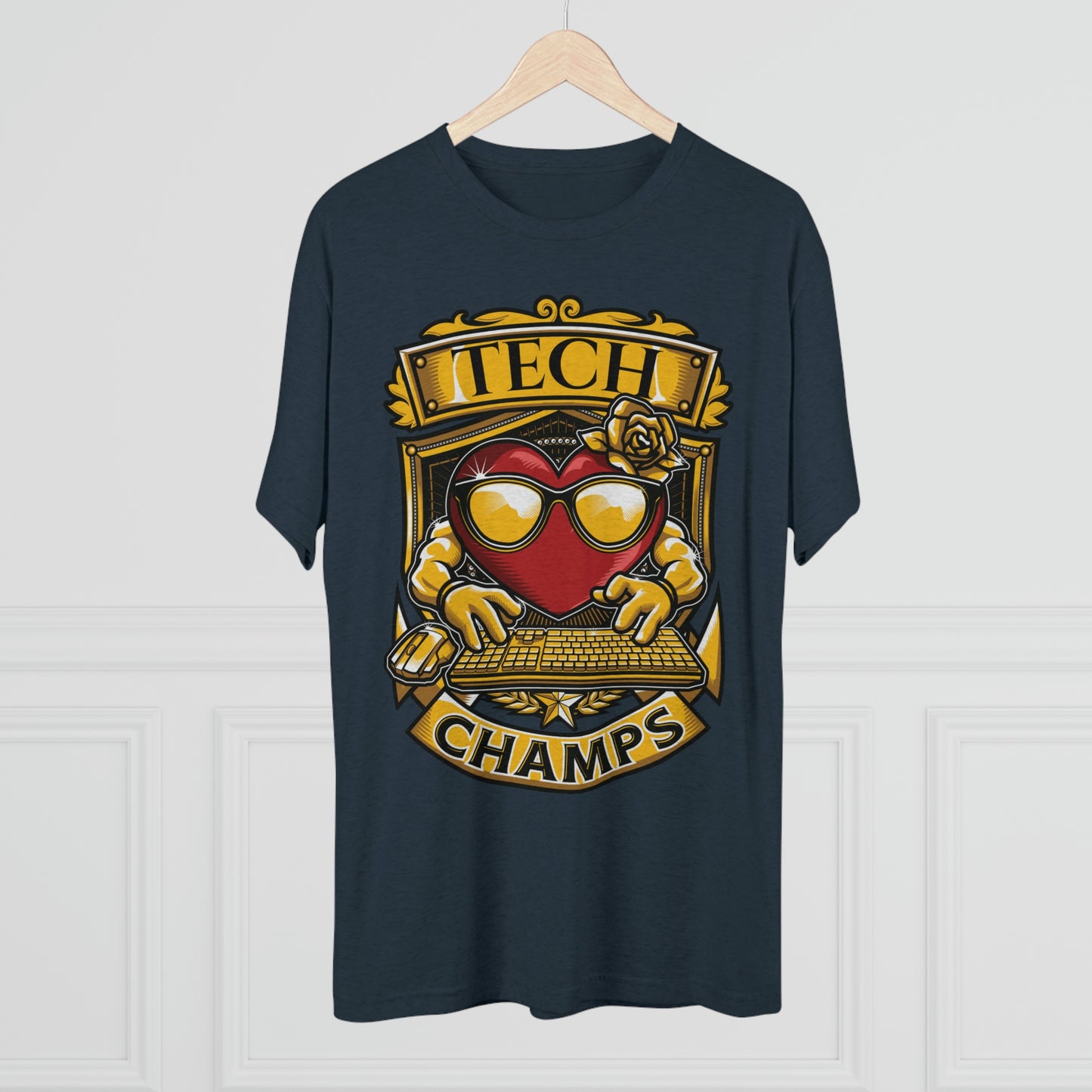 TECH CHAMPS - PREMIUM SOFT - Unisex Tri-Blend Crew Tee (Next Level 6010)