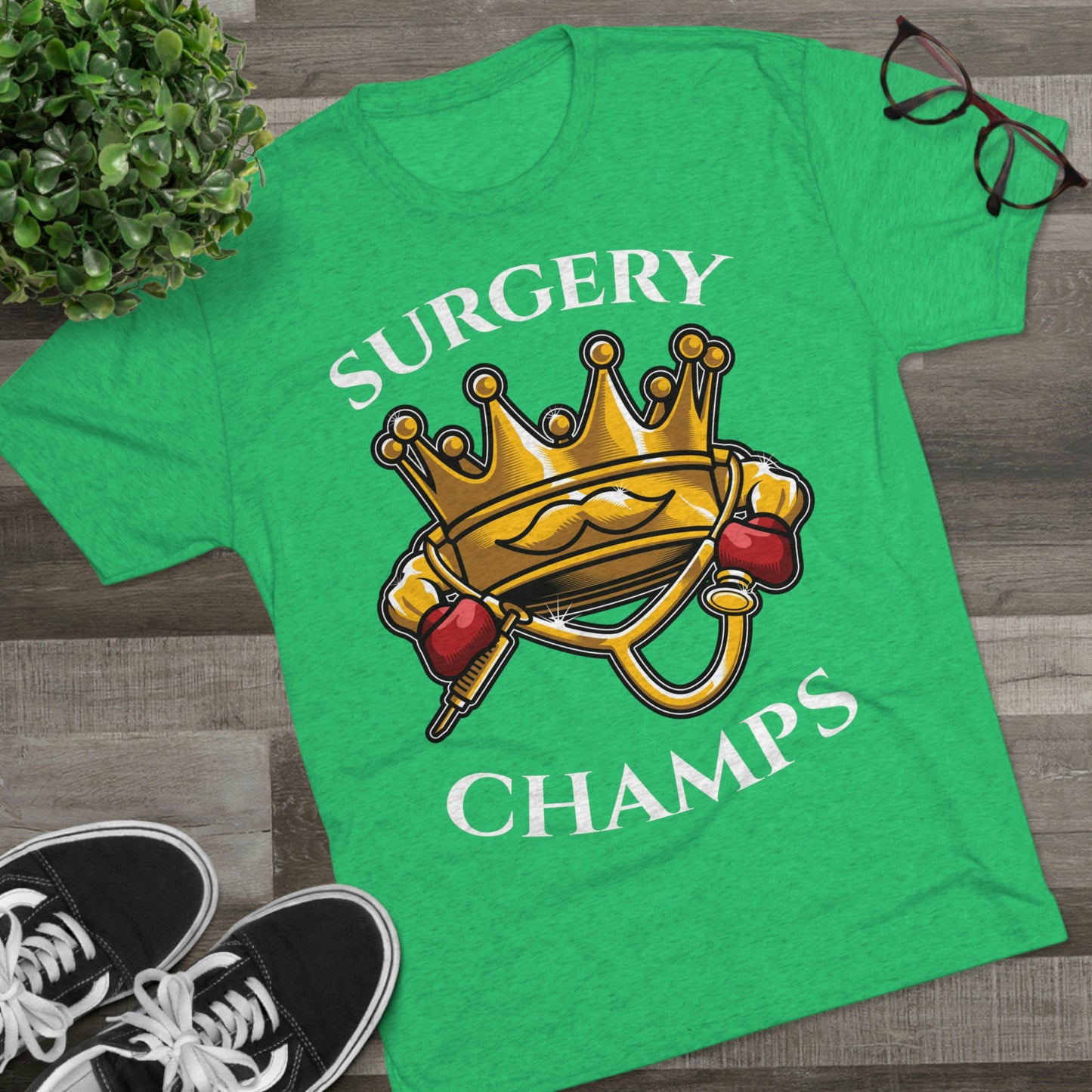 SURGERY CHAMPS - PREMIUM SOFT - Unisex Tri-Blend Crew Tee (Next Level 6010)