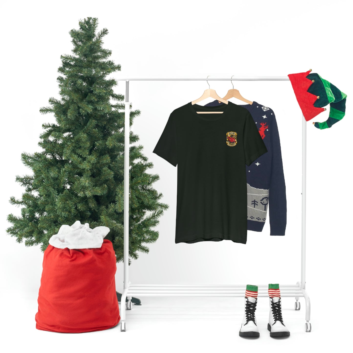 Mom Champs! (Small Front Logo) - Unisex Jersey Short Sleeve Tee - (Bella+Canva)
