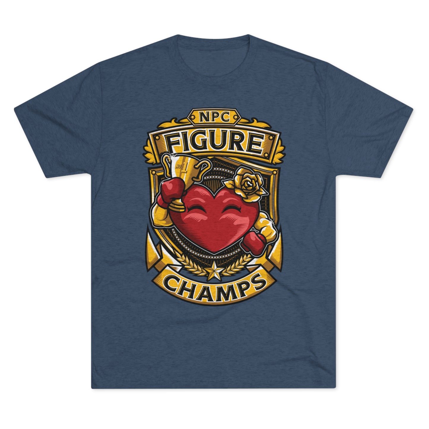 NPC FIGURE CHAMPS - PREMIUM SOFT - Unisex Tri-Blend Crew Tee (Next Level 6010)