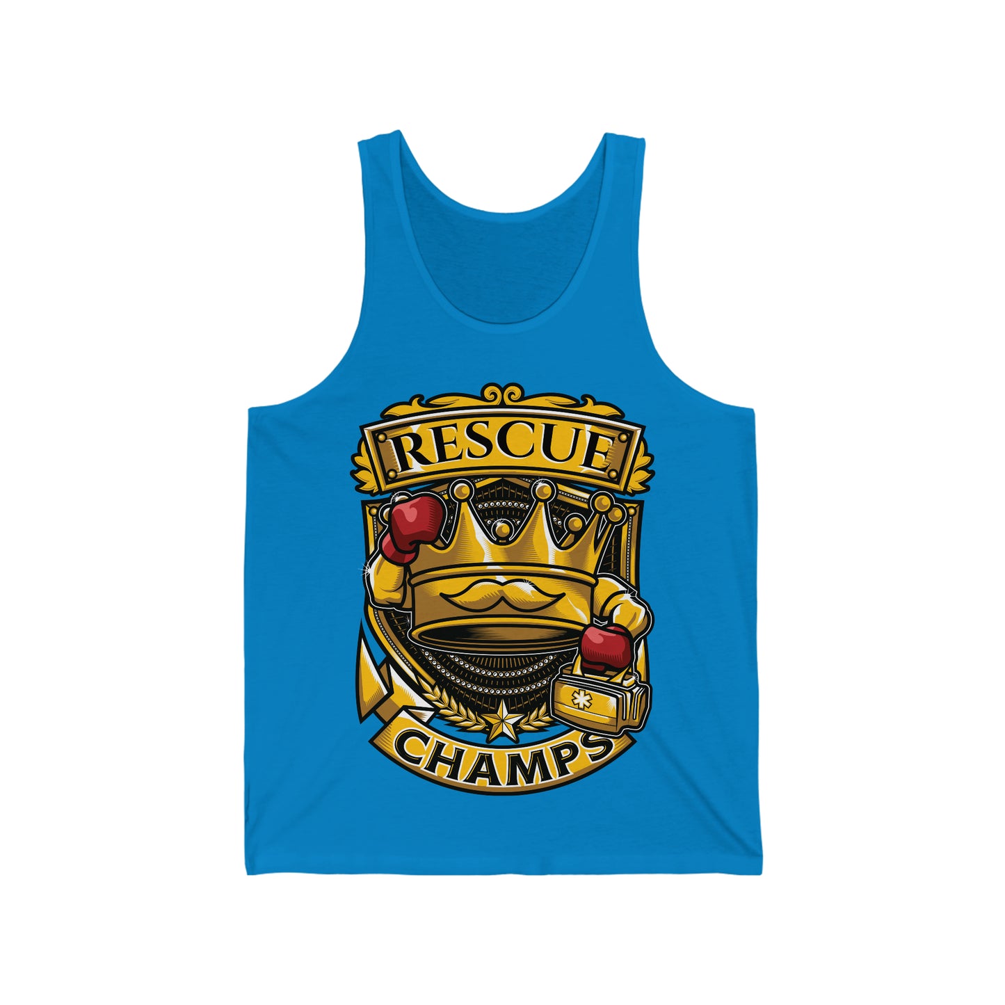 RESCUE CHAMPS - PREMIUM SOFT - Unisex Jersey Tank (Bella+Canvas 3480)