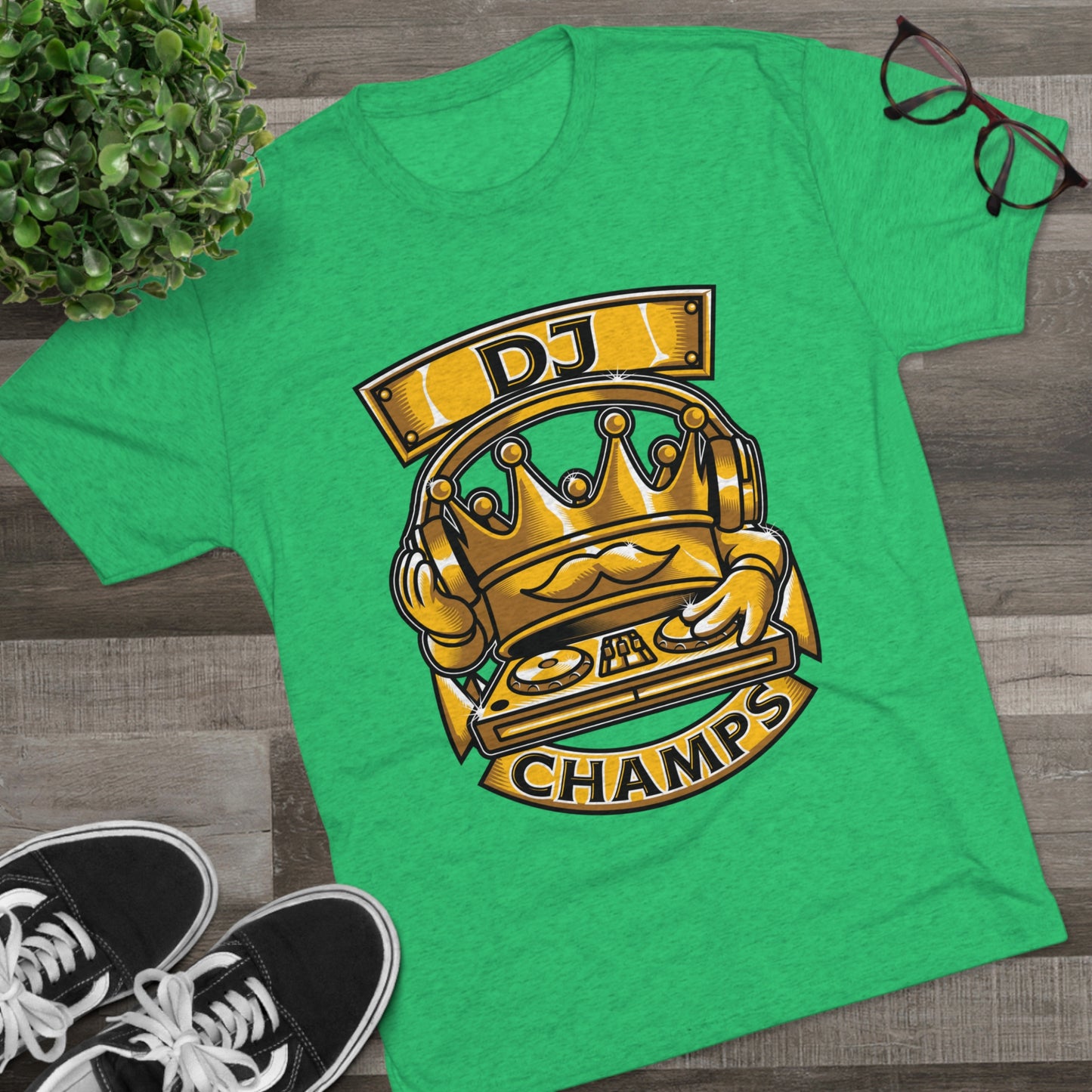 DJ CHAMPS - PREMIUM SOFT - Unisex Tri-Blend Crew Tee (Next Level 6010)