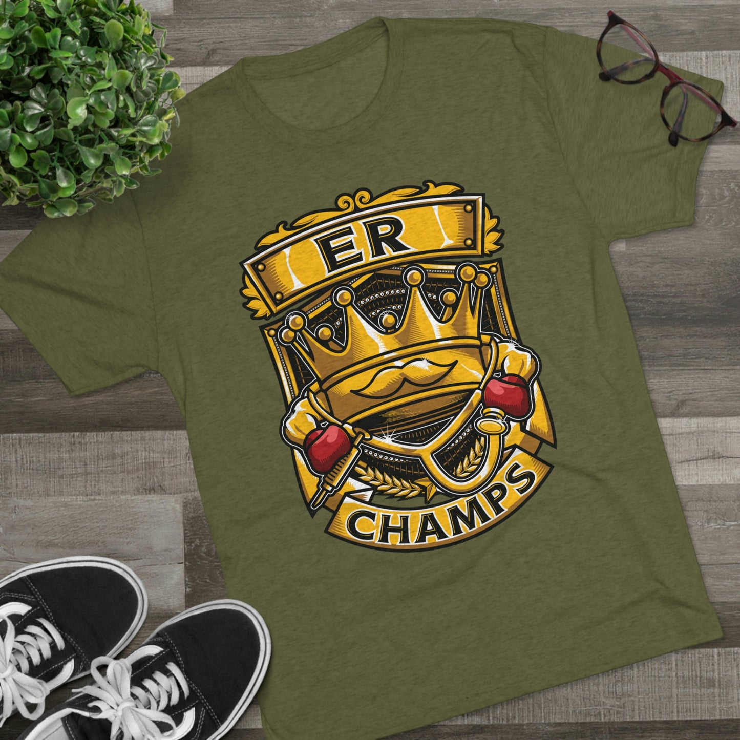 ER CHAMPS - PREMIUM SOFT - Unisex Tri-Blend Crew Tee (Next Level 6010)