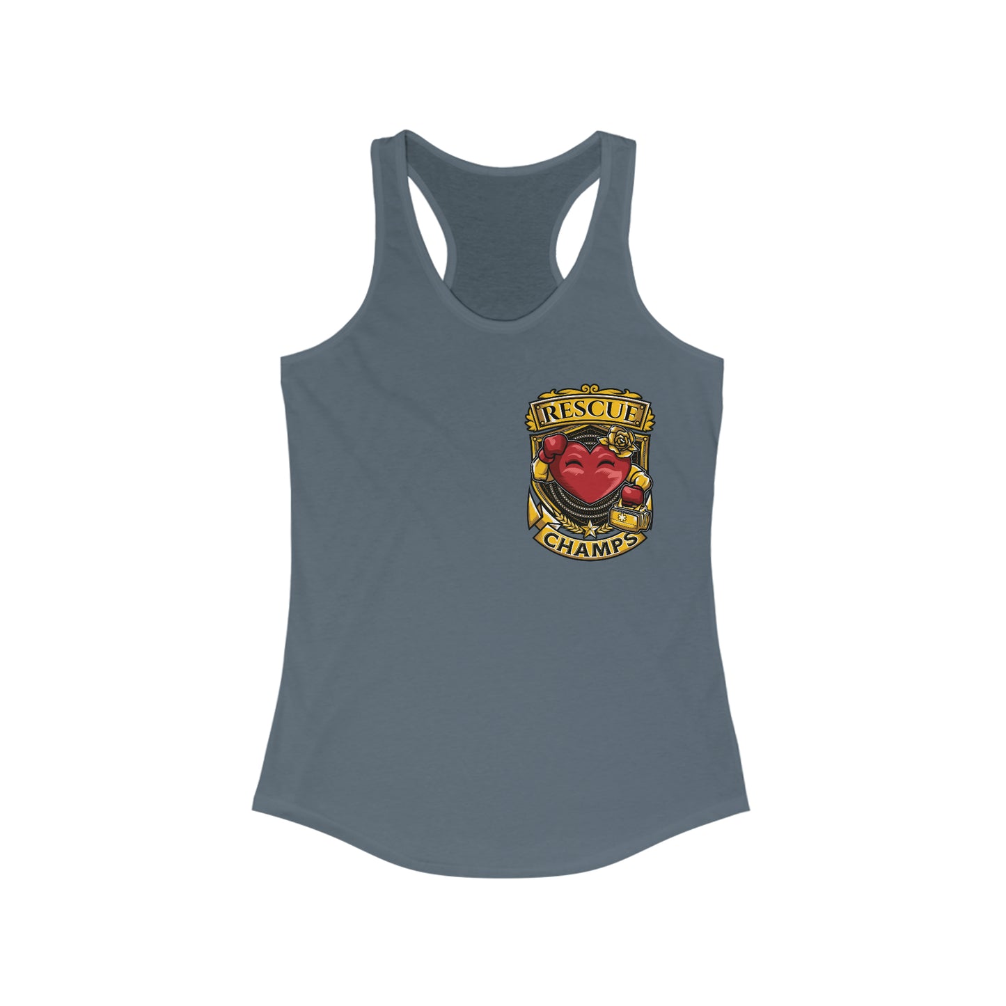 RESCUE CHAMPS (Small Logo) - Women's Ideal Racerback Tank