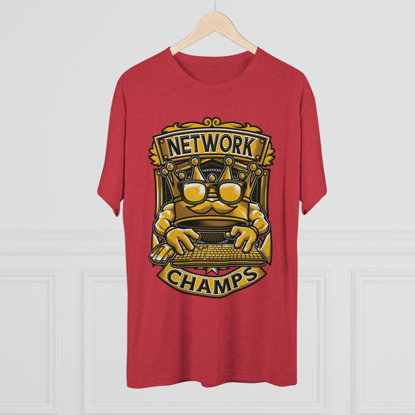 NETWORK CHAMPS (Men) - PREMIUM SOFT - Unisex Tri-Blend Crew Tee (Next Level 6010)