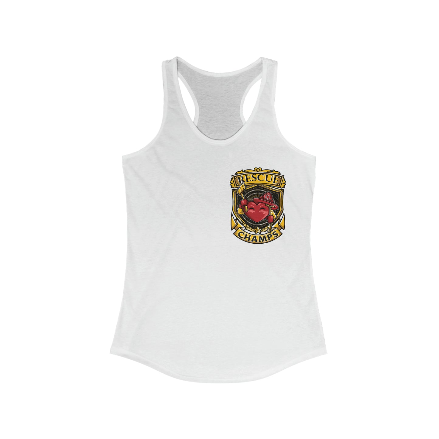 RESCUE CHAMPS (Small Logo) - Women's Ideal Racerback Tank