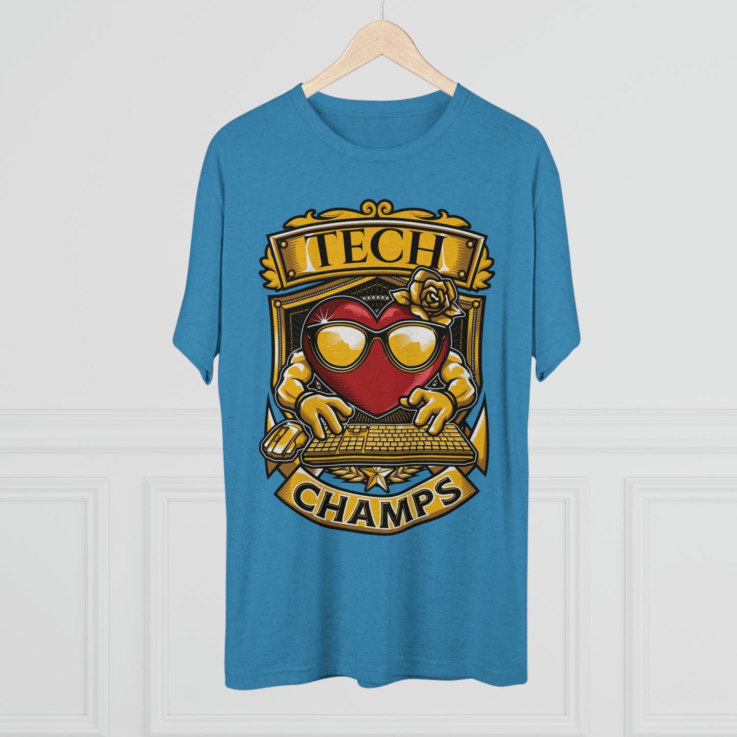 TECH CHAMPS - PREMIUM SOFT - Unisex Tri-Blend Crew Tee (Next Level 6010)