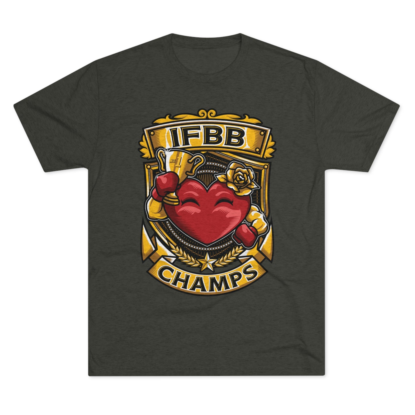 IFBB CHAMPS - PREMIUM SOFT - Unisex Tri-Blend Crew Tee (Next Level 6010)