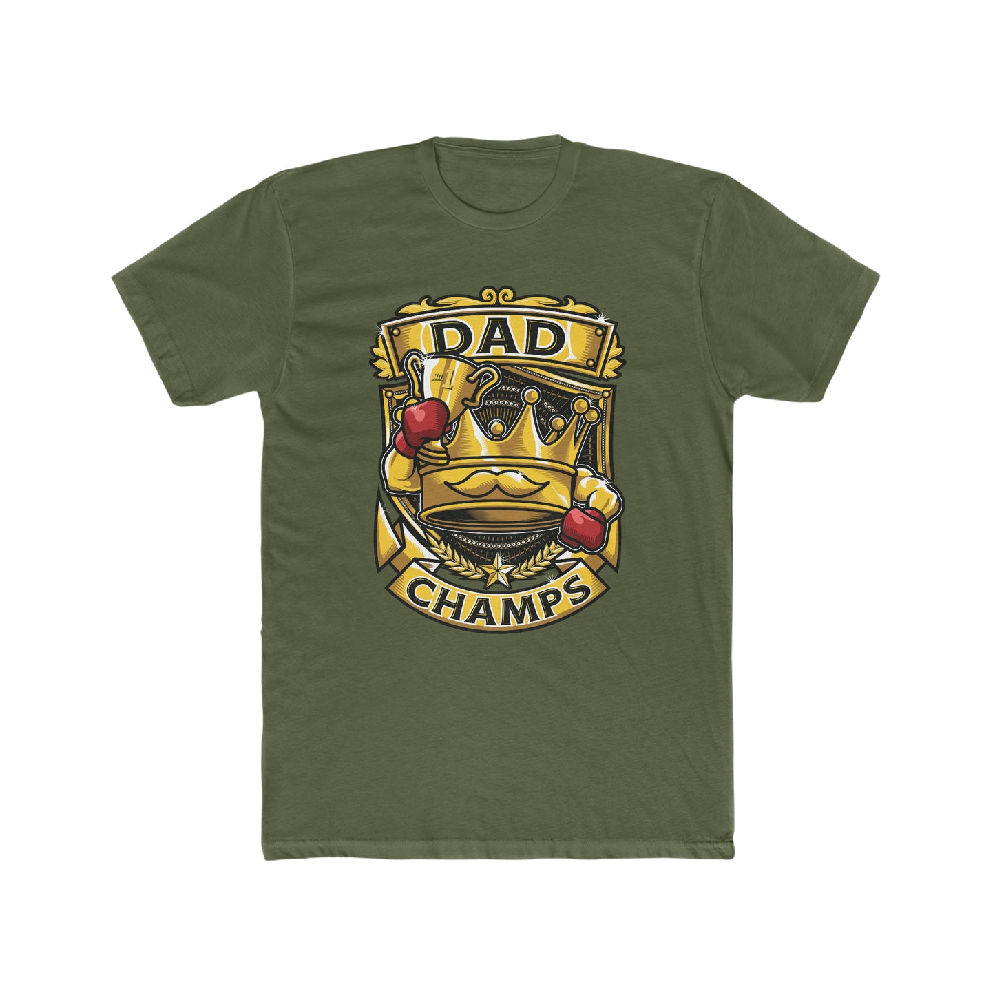 Dad Champs! - Men's Cotton Crew Tee (Next Level)