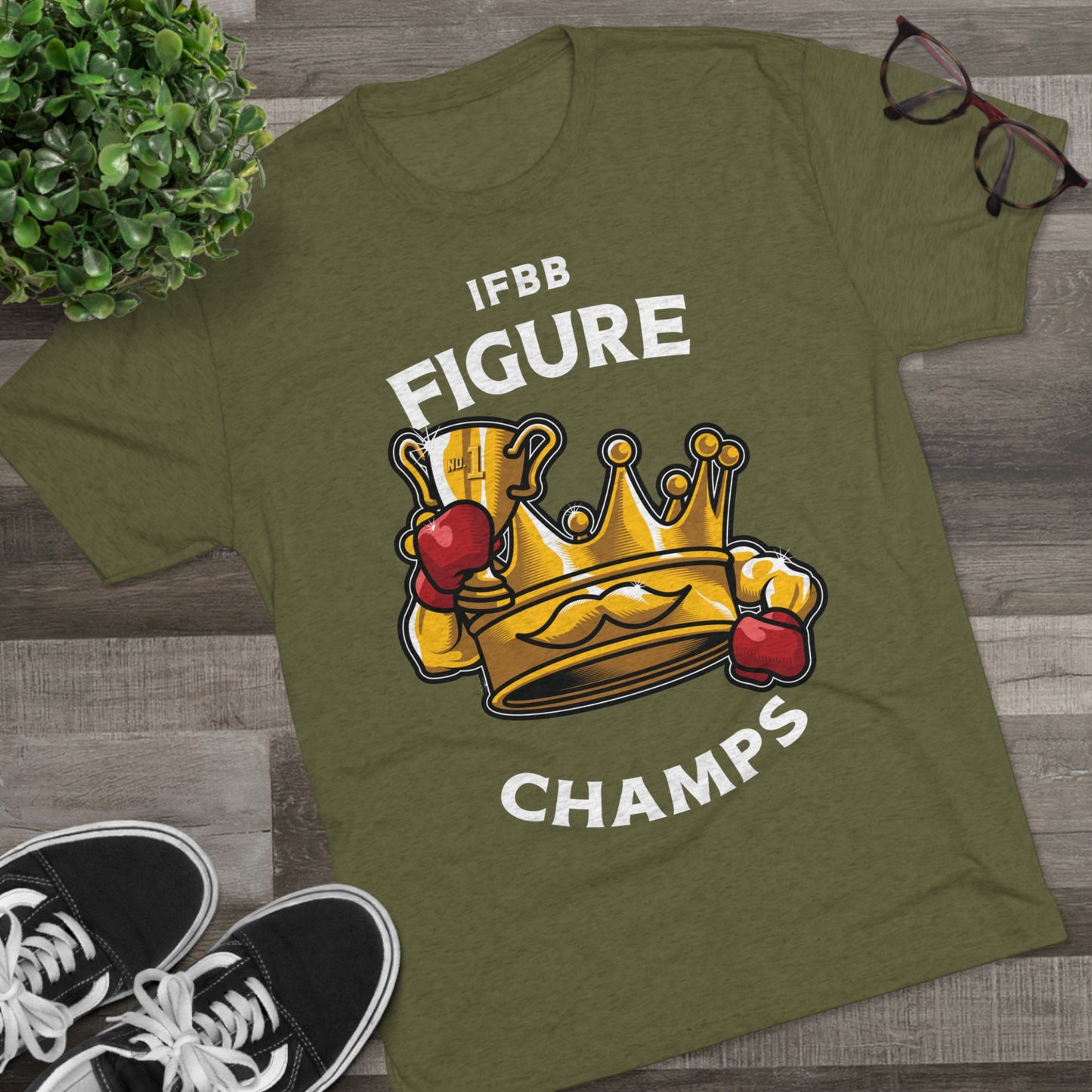 IFBB FIGURE CHAMPS (v2) - PREMIUM SOFT - Unisex Tri-Blend Crew Tee (Next Level 6010)