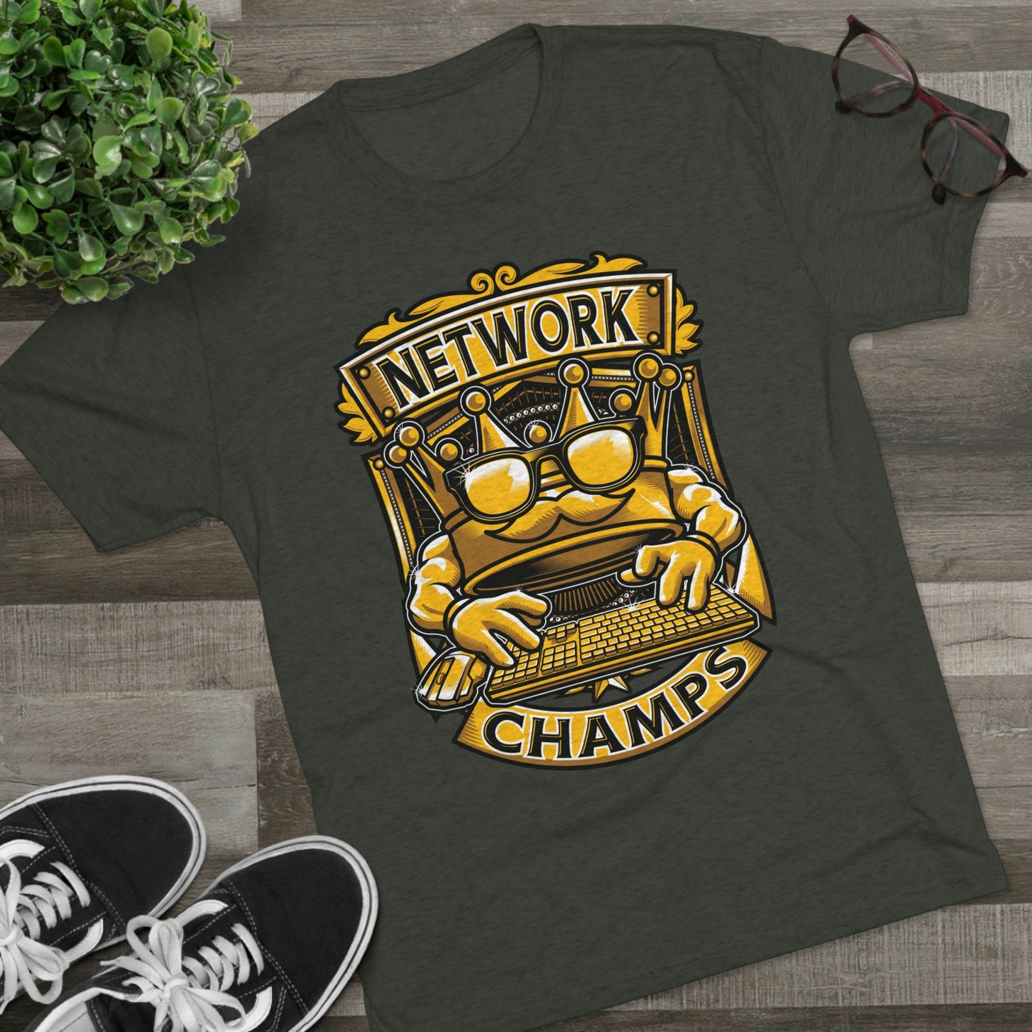 NETWORK CHAMPS (Men) - PREMIUM SOFT - Unisex Tri-Blend Crew Tee (Next Level 6010)
