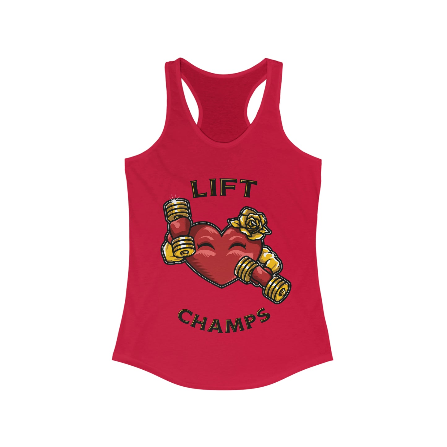 LIFT CHAMPS!! - Women's Ideal Racerback Tank (Next Level1533)
