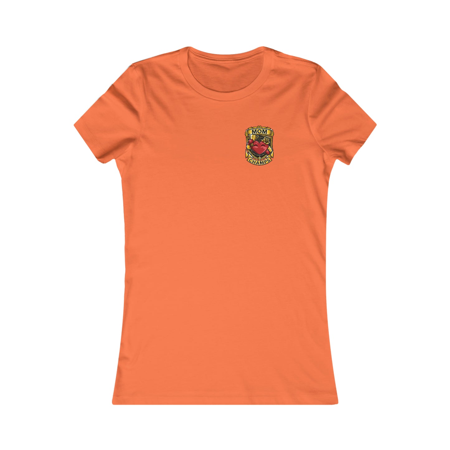 Mom Champs! (Small Front & Back Logo) - Women's Favorite Tee (Bella+Canvas)