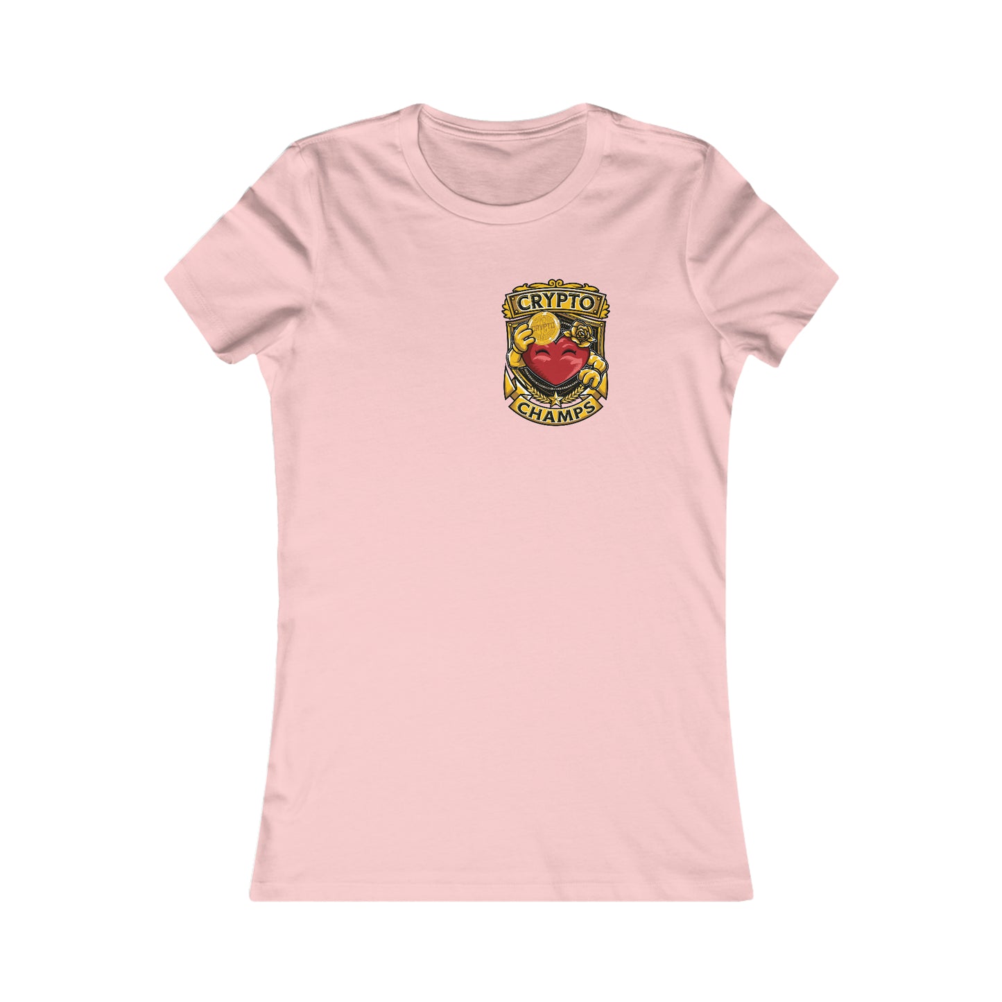 CRYPTO CHAMPS! (Small Front Logo) - Women's Favorite Tee (Bella+Canvas)