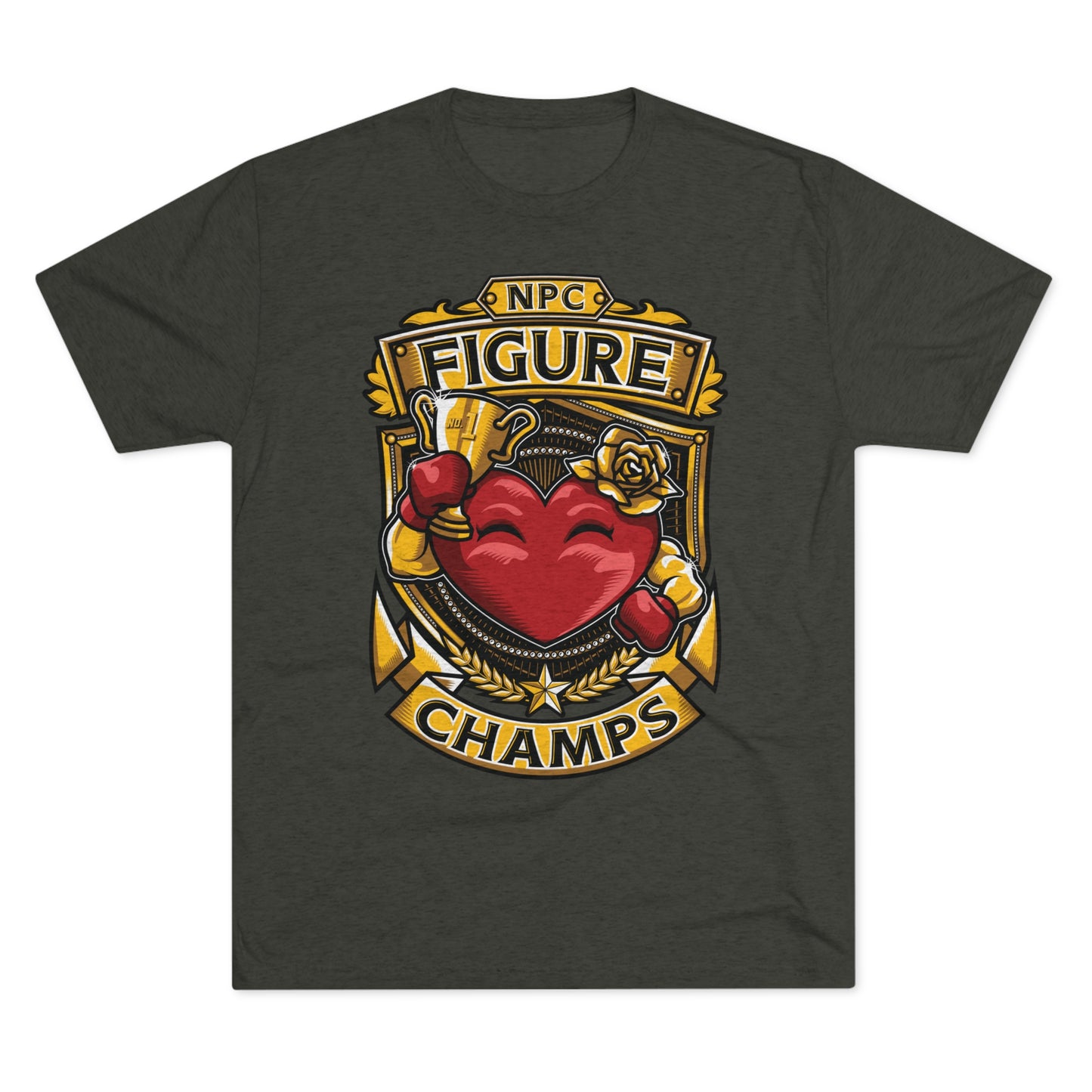 NPC FIGURE CHAMPS - PREMIUM SOFT - Unisex Tri-Blend Crew Tee (Next Level 6010)