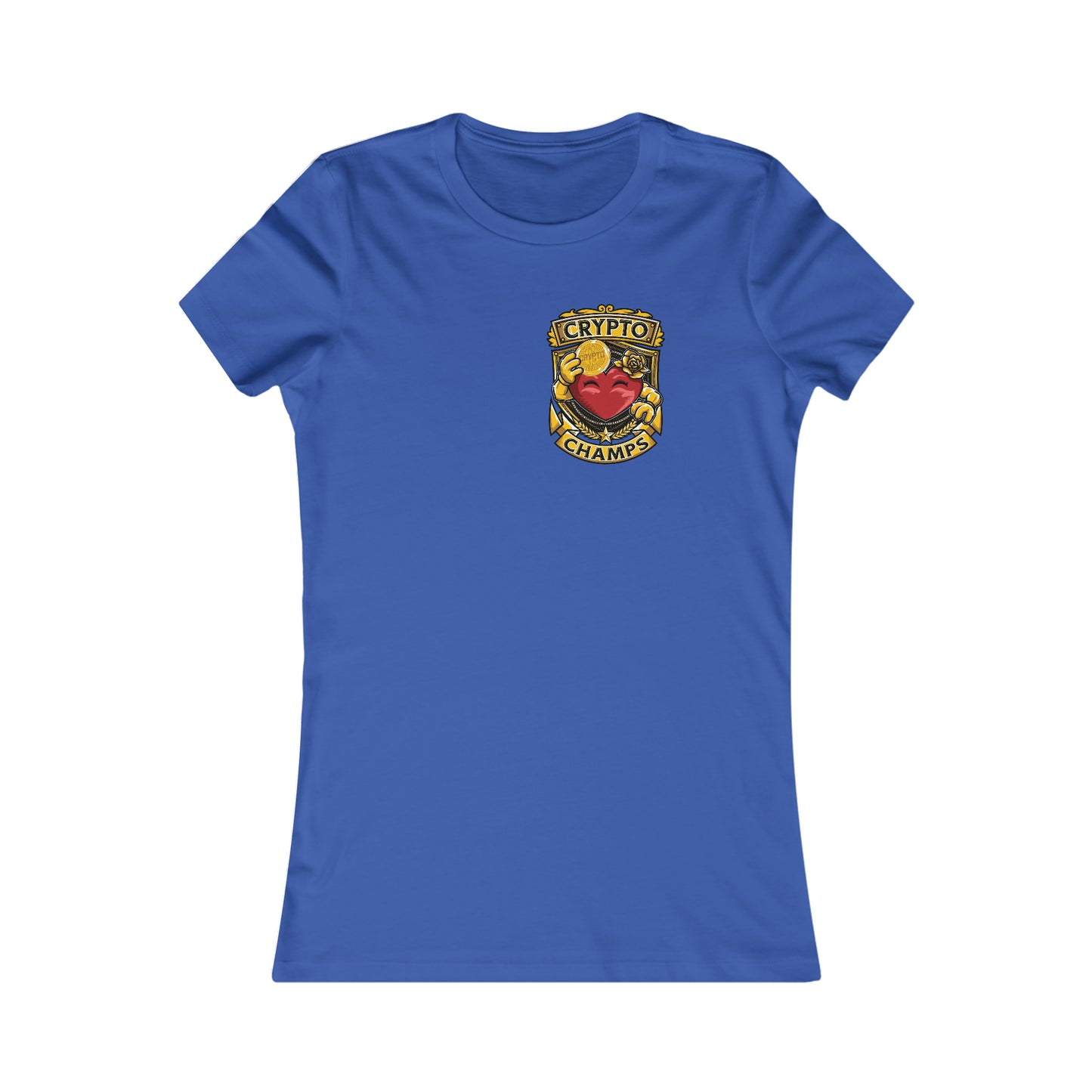 CRYPTO CHAMPS! (Small Front Logo) - Women's Favorite Tee (Bella+Canvas)
