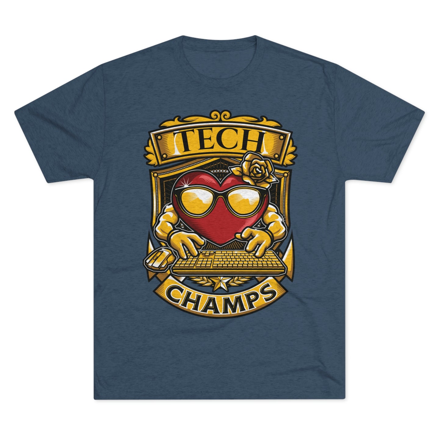 TECH CHAMPS - PREMIUM SOFT - Unisex Tri-Blend Crew Tee (Next Level 6010)