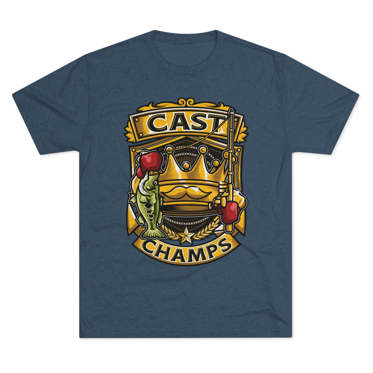 CAST CHAMPS - PREMIUM SOFT - Unisex Tri-Blend Crew Tee (Next Level 6010)