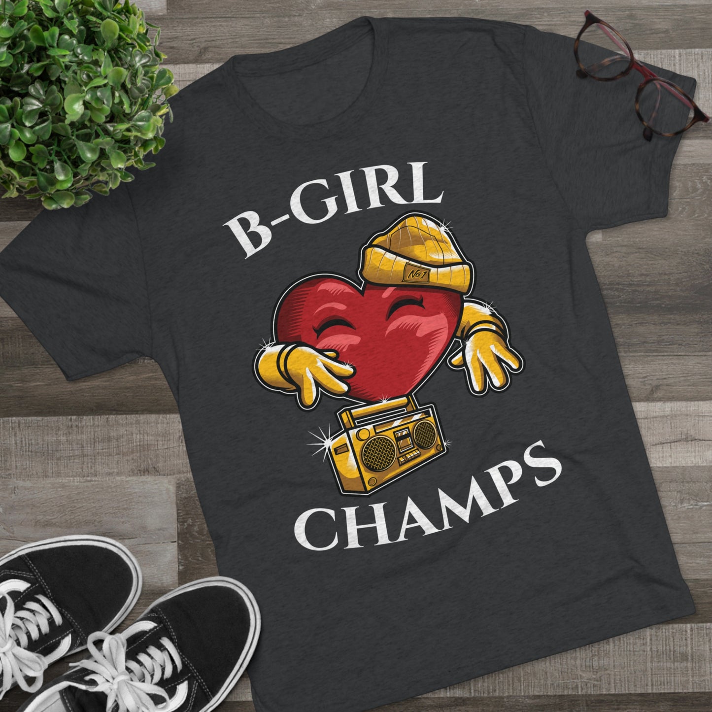 B-GIRL CHAMPS (No Crest) - PREMIUM SOFT - Unisex Tri-Blend Crew Tee (Next Level 6010)