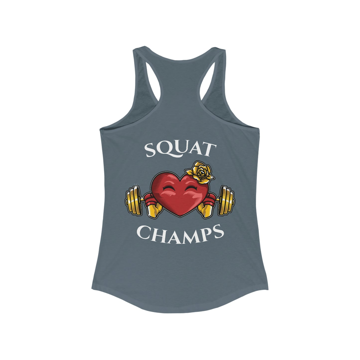 SQUAT CHAMPS (Back design) - Women's Ideal Racerback Tank