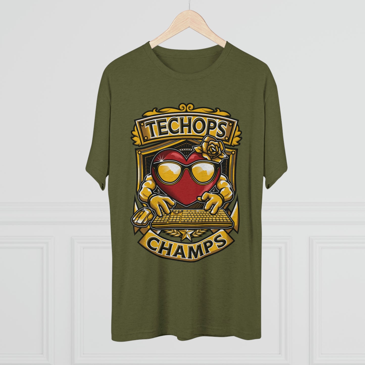 TECHOPS CHAMPS - PREMIUM SOFT - Unisex Tri-Blend Crew Tee (Next Level 6010)