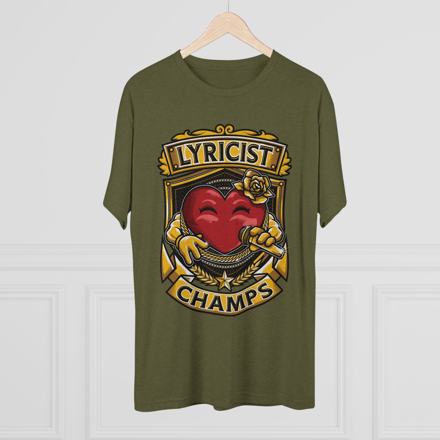 LYRICIST CHAMPS - PREMIUM SOFT - Unisex Tri-Blend Crew Tee (Next Level 6010)