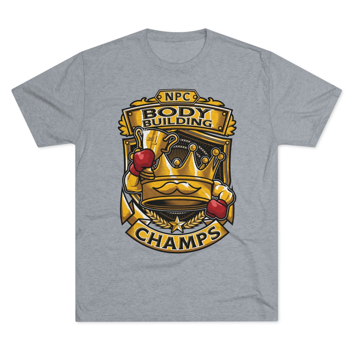NPC BODY BUILDING CHAMPS - PREMIUM SOFT - Unisex Tri-Blend Crew Tee (Next Level 6010)