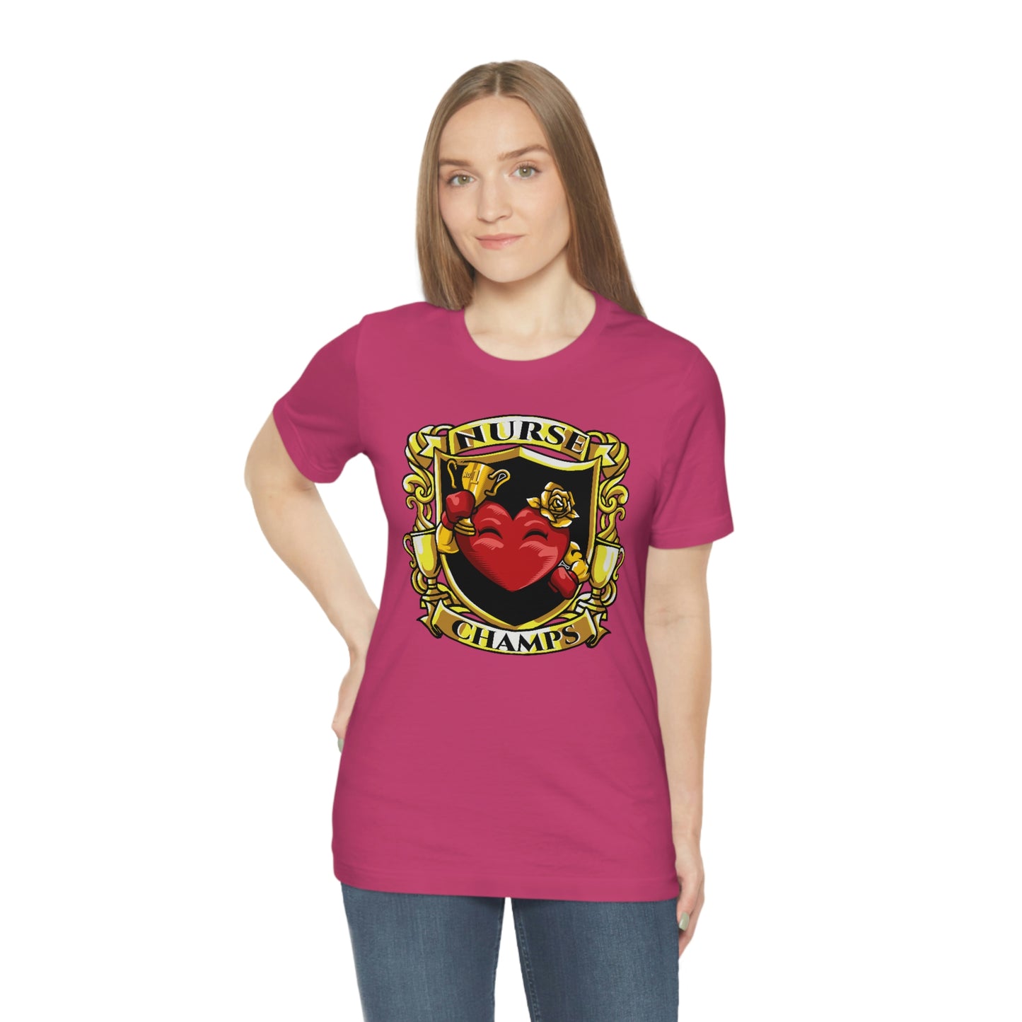 Nurse Champs! - Unisex Jersey Short Sleeve Tee (Bella+Canvas)