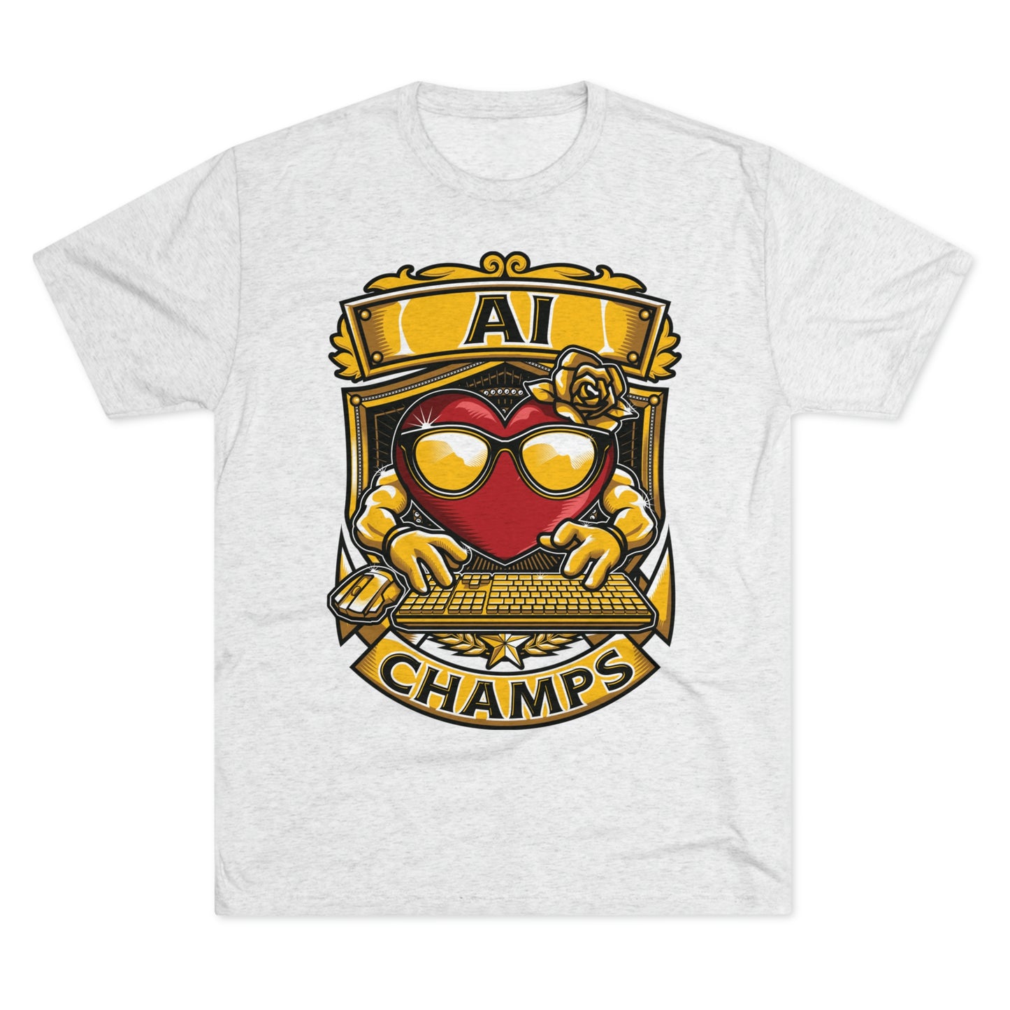 AI CHAMPS - PREMIUM SOFT - Unisex Tri-Blend Crew Tee (Next Level 6010)