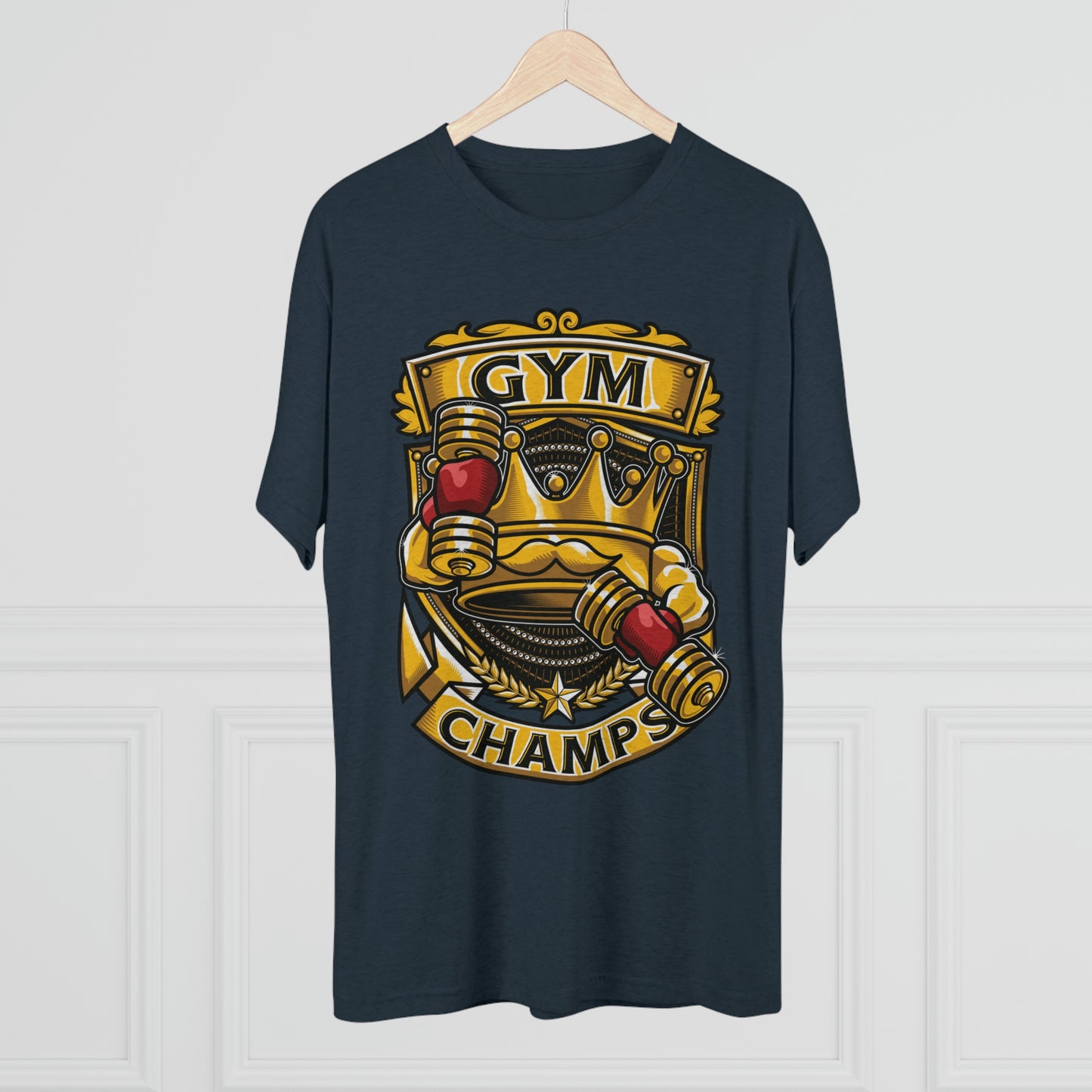 GYM CHAMPS - PREMIUM SOFT - Unisex Tri-Blend Crew Tee (Next Level 6010)