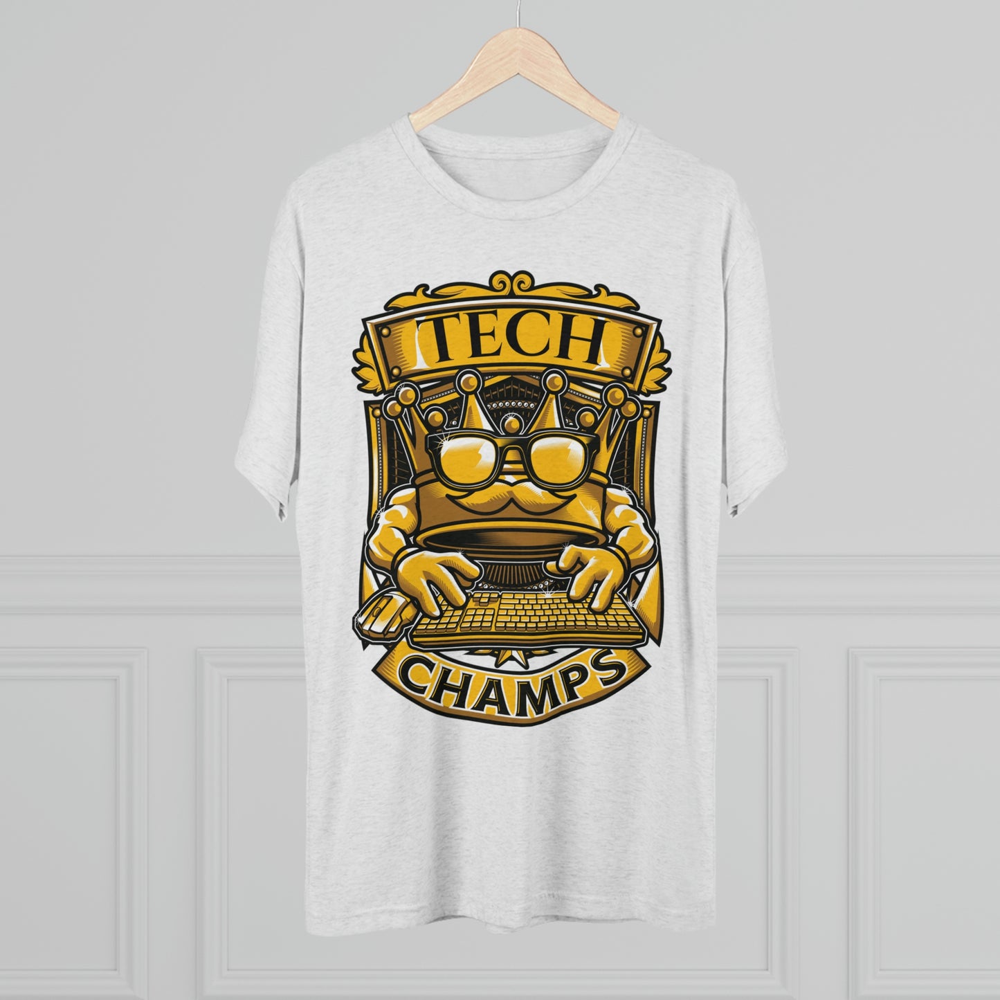 TECH CHAMPS (Men) - PREMIUM SOFT - Unisex Tri-Blend Crew Tee (Next Level 6010)