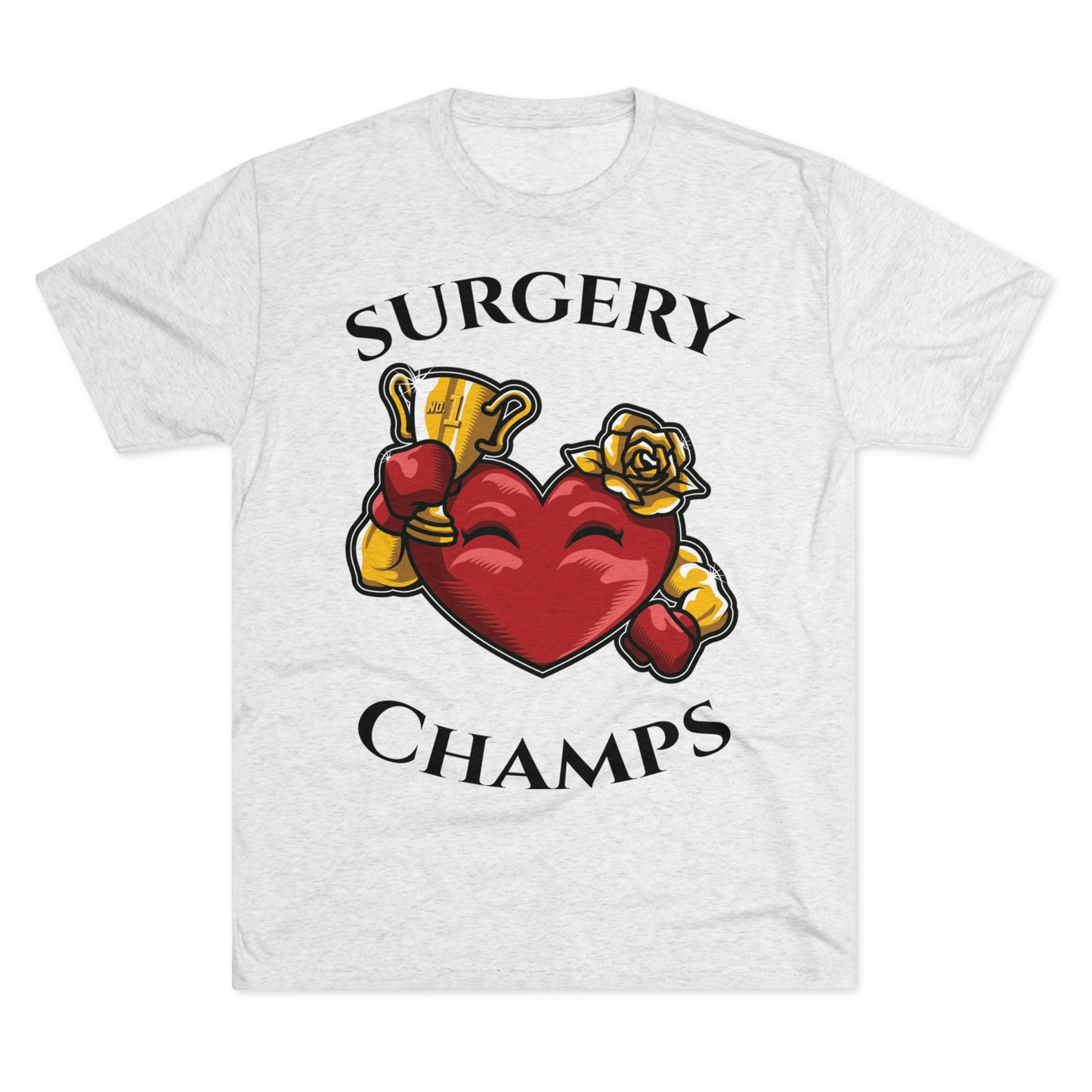 SURGERY CHAMPS (Alternate Logo) - PREMIUM SOFT - Unisex Tri-Blend Crew Tee (Next Level 6010)