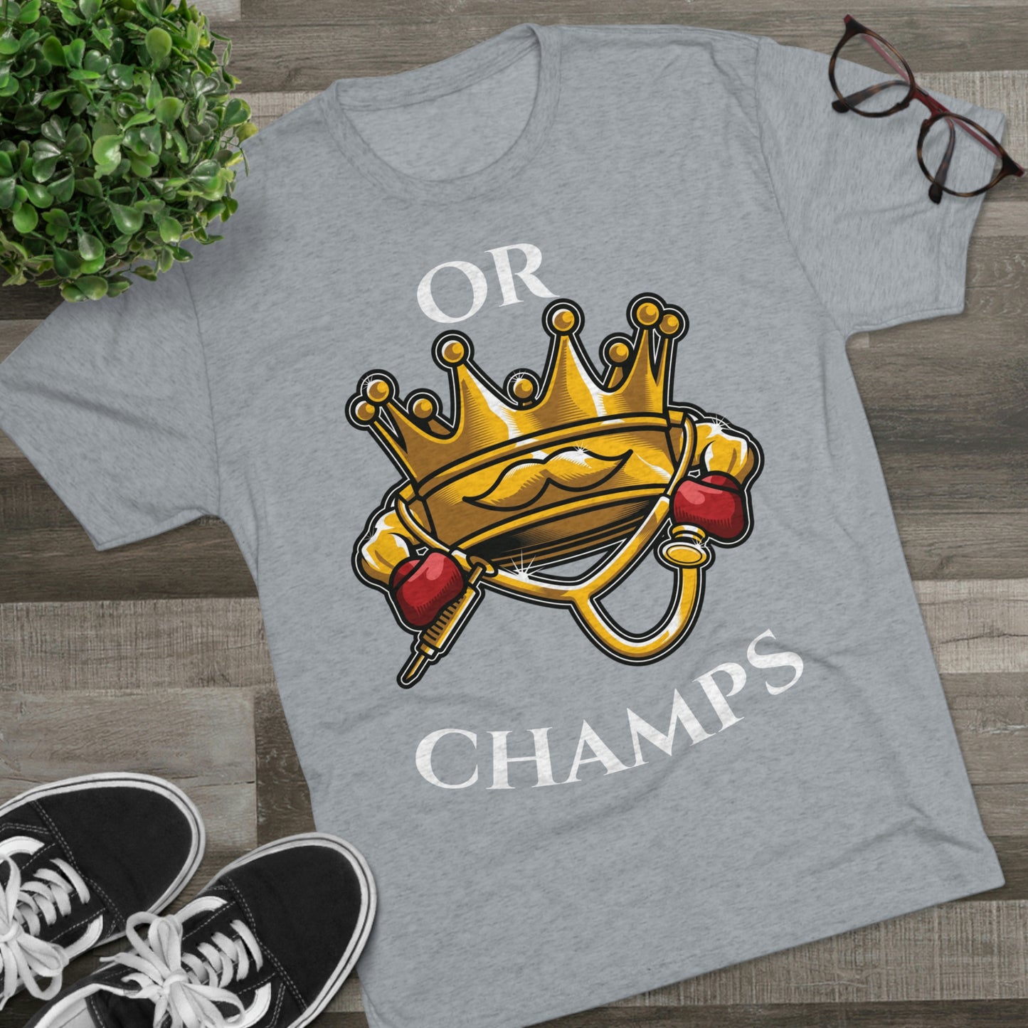 OR CHAMPS (No background) - PREMIUM SOFT - Unisex Tri-Blend Crew Tee (Next Level 6010)