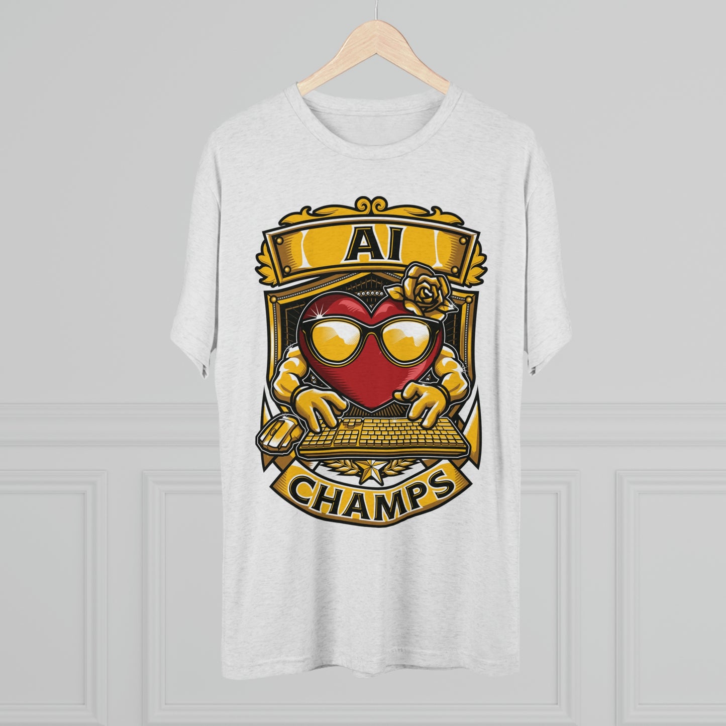 AI CHAMPS - PREMIUM SOFT - Unisex Tri-Blend Crew Tee (Next Level 6010)