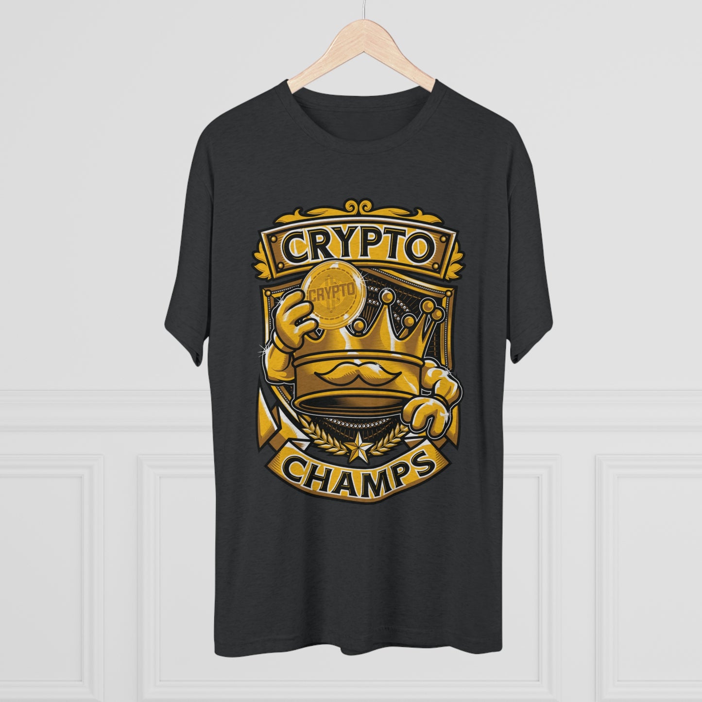 CRYPTO CHAMPS - PREMIUM SOFT - Unisex Tri-Blend Crew Tee (Next Level 6010)